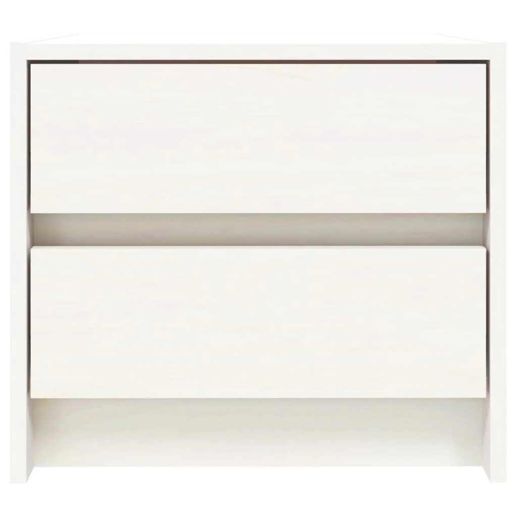 5 vidaXL Bedside Tables Ample Storage - White, 5 of 9