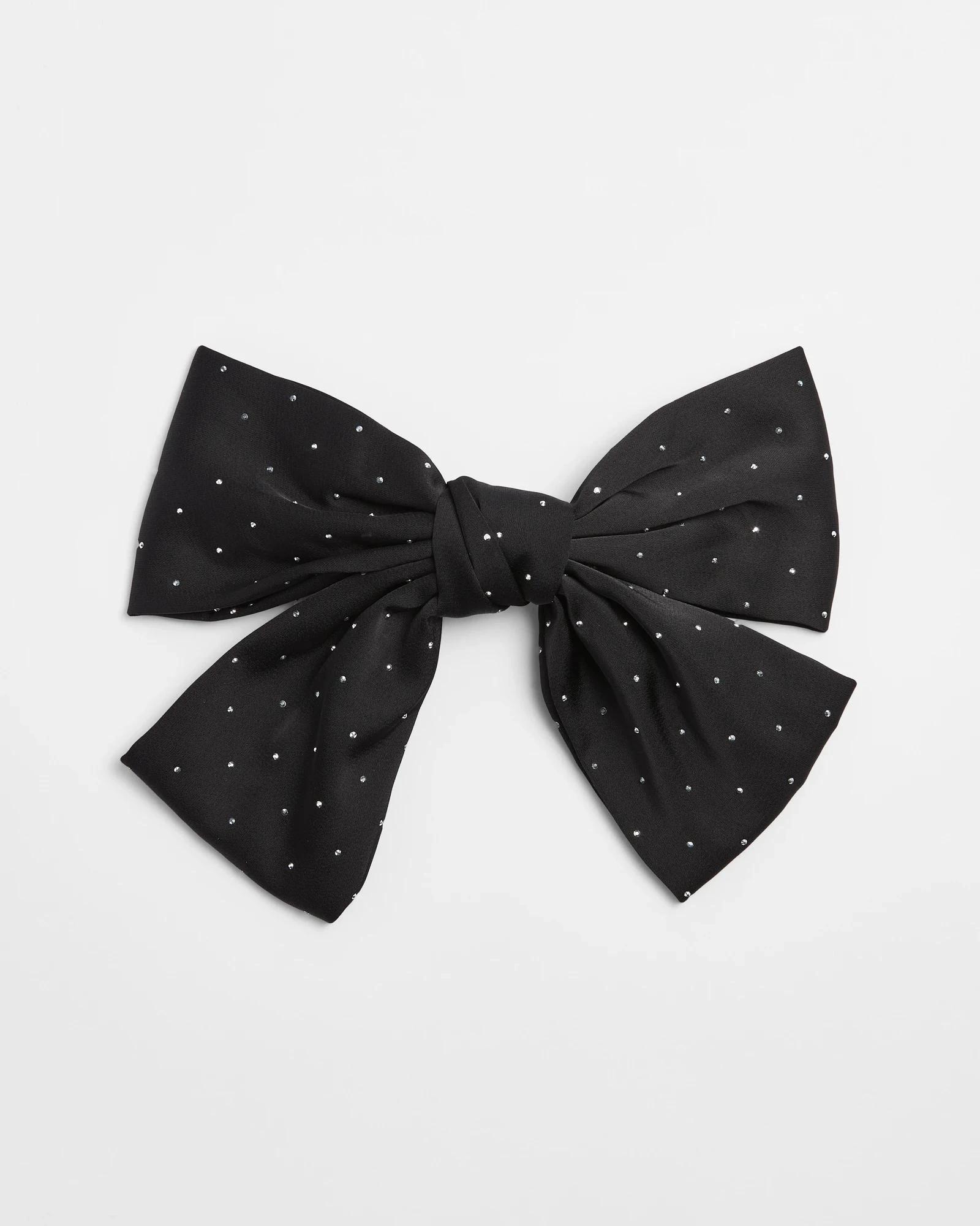 1 Target Diamante Satin Bow Barette BLACK, 1 of 2