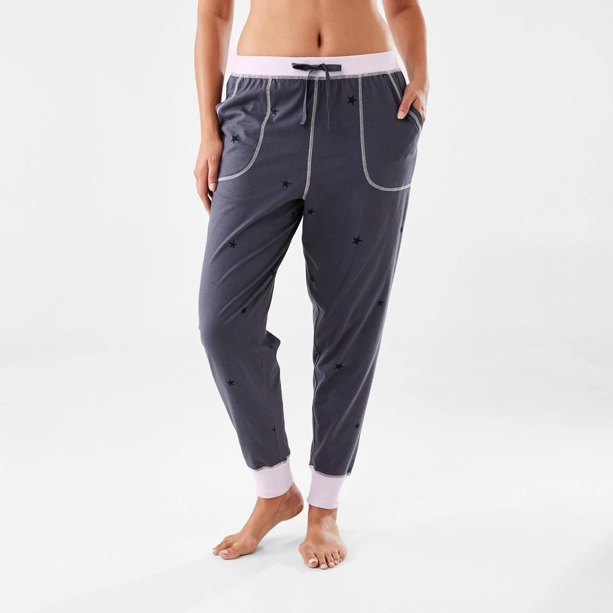 1 Printed Knit Cuffed Pants Sim Star N, 1 of 7