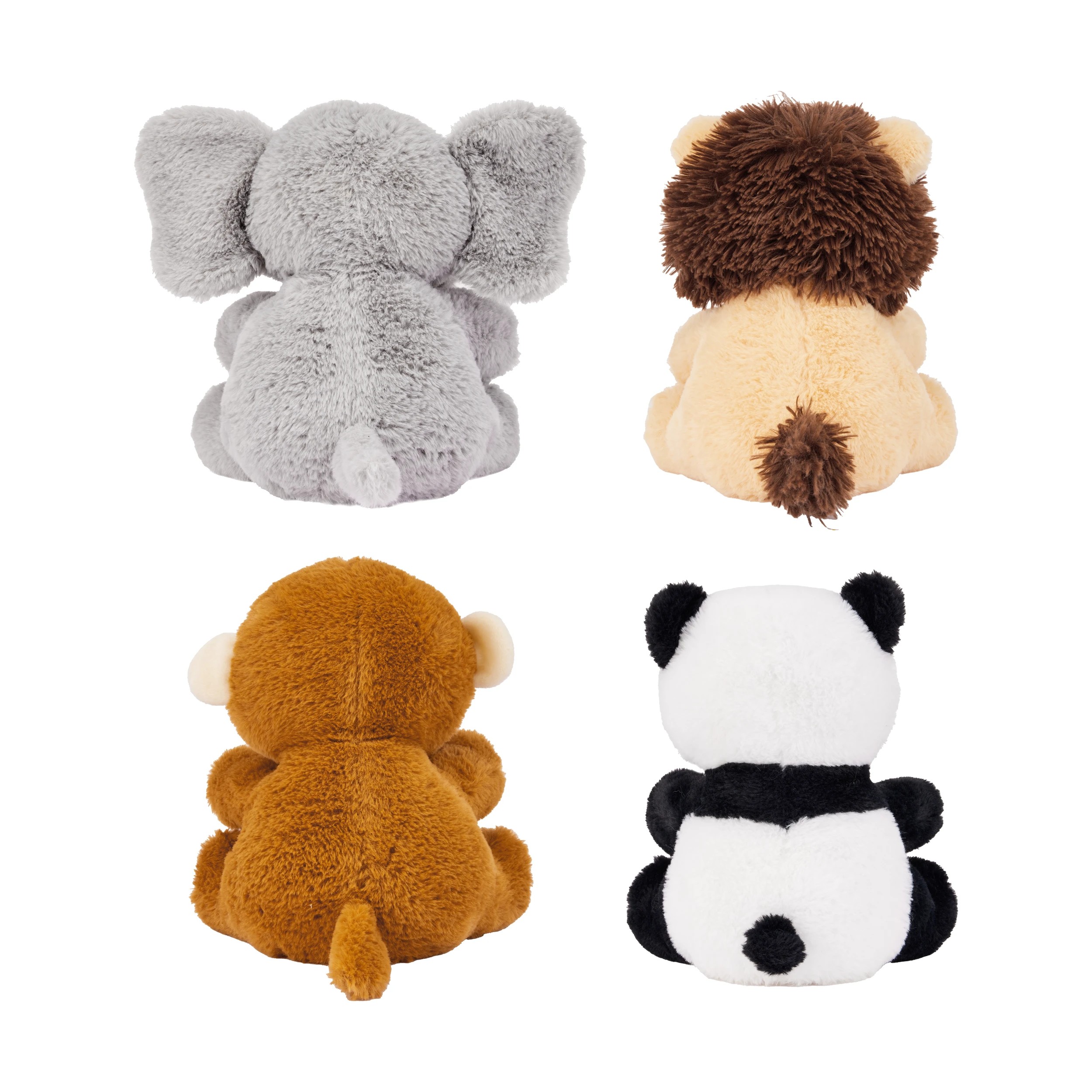 2 Soft Faux Fur Jungle Animal - Assorted, 2 of 2