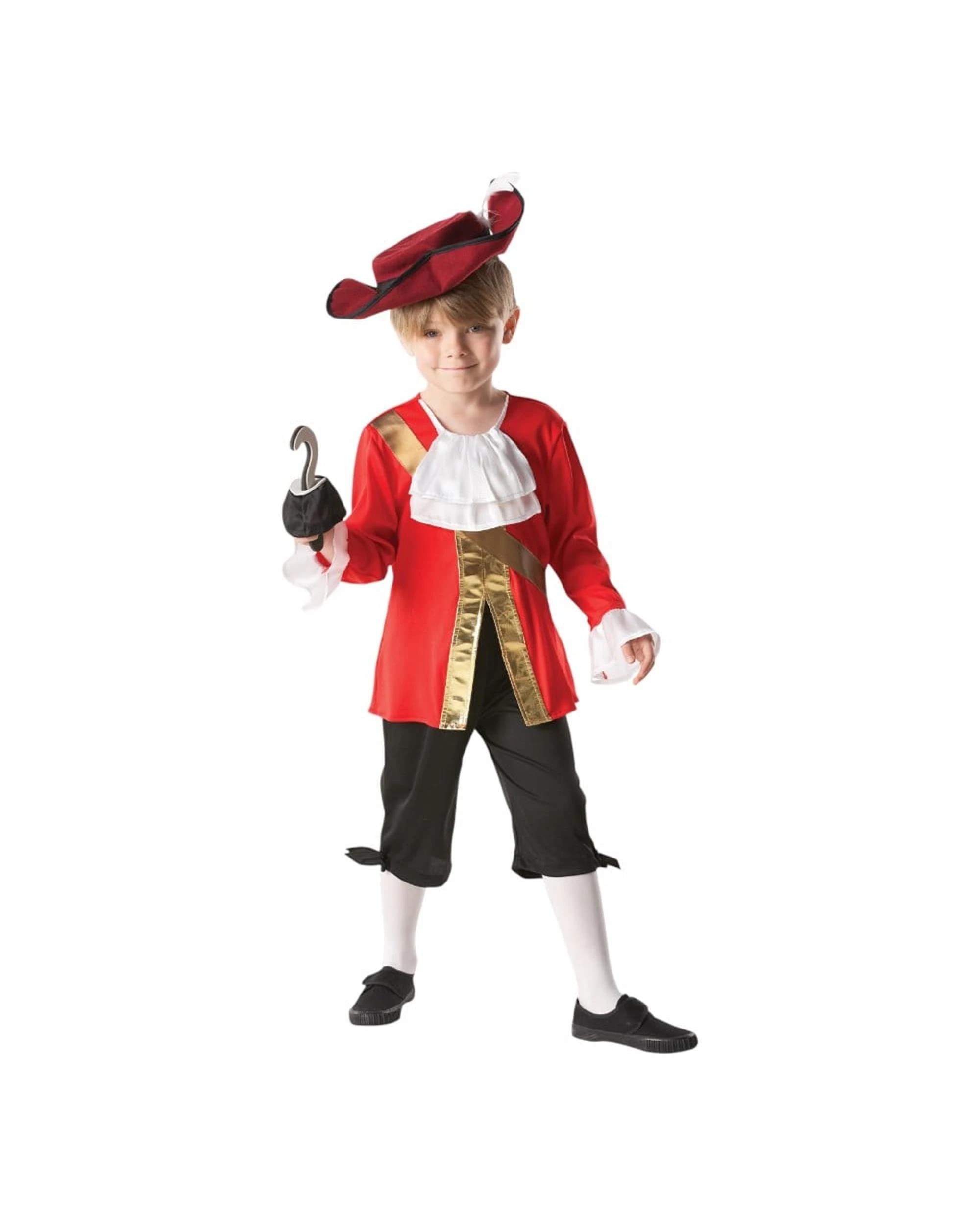 1 Disney Captain Hook Deluxe Costume Size 5-6 Years, 1 of 3