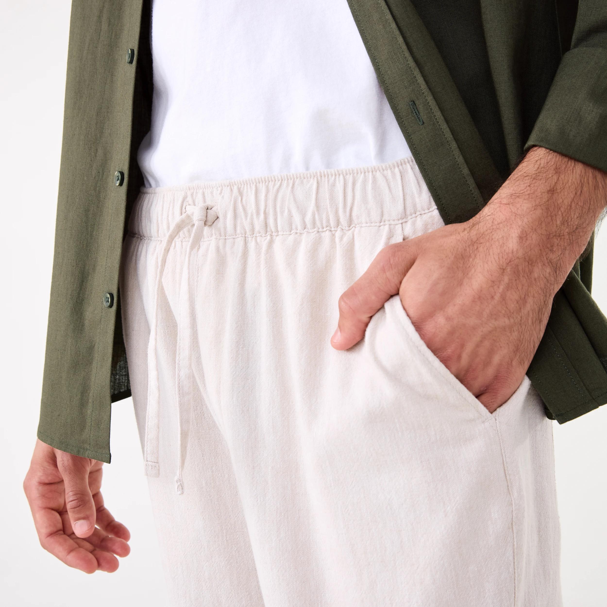 5 Cotton Linen Chino Pants BARLEY YD, 5 of 5