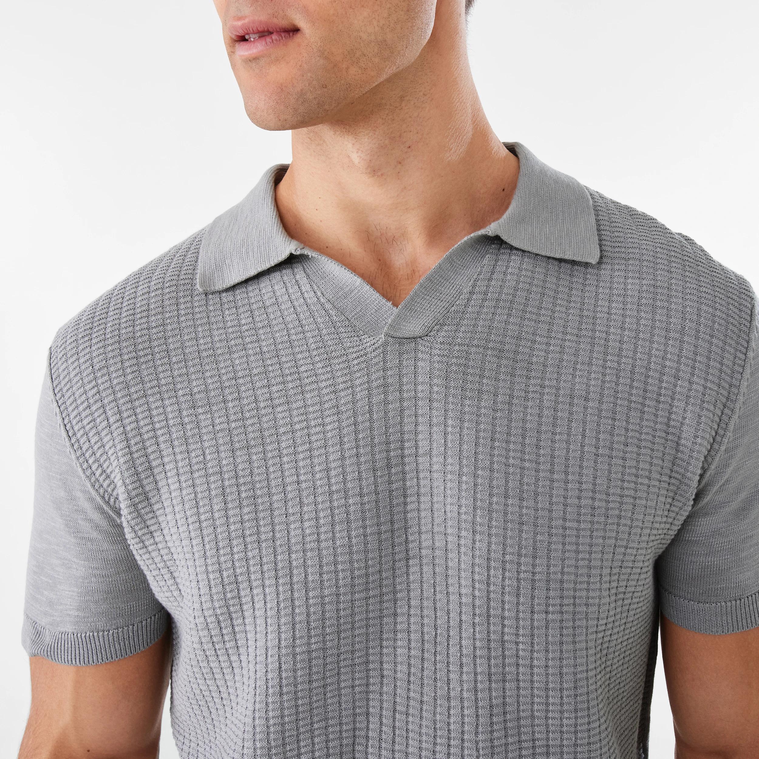 6 Knit Polo Shirt SLUB MARLE, 6 of 10