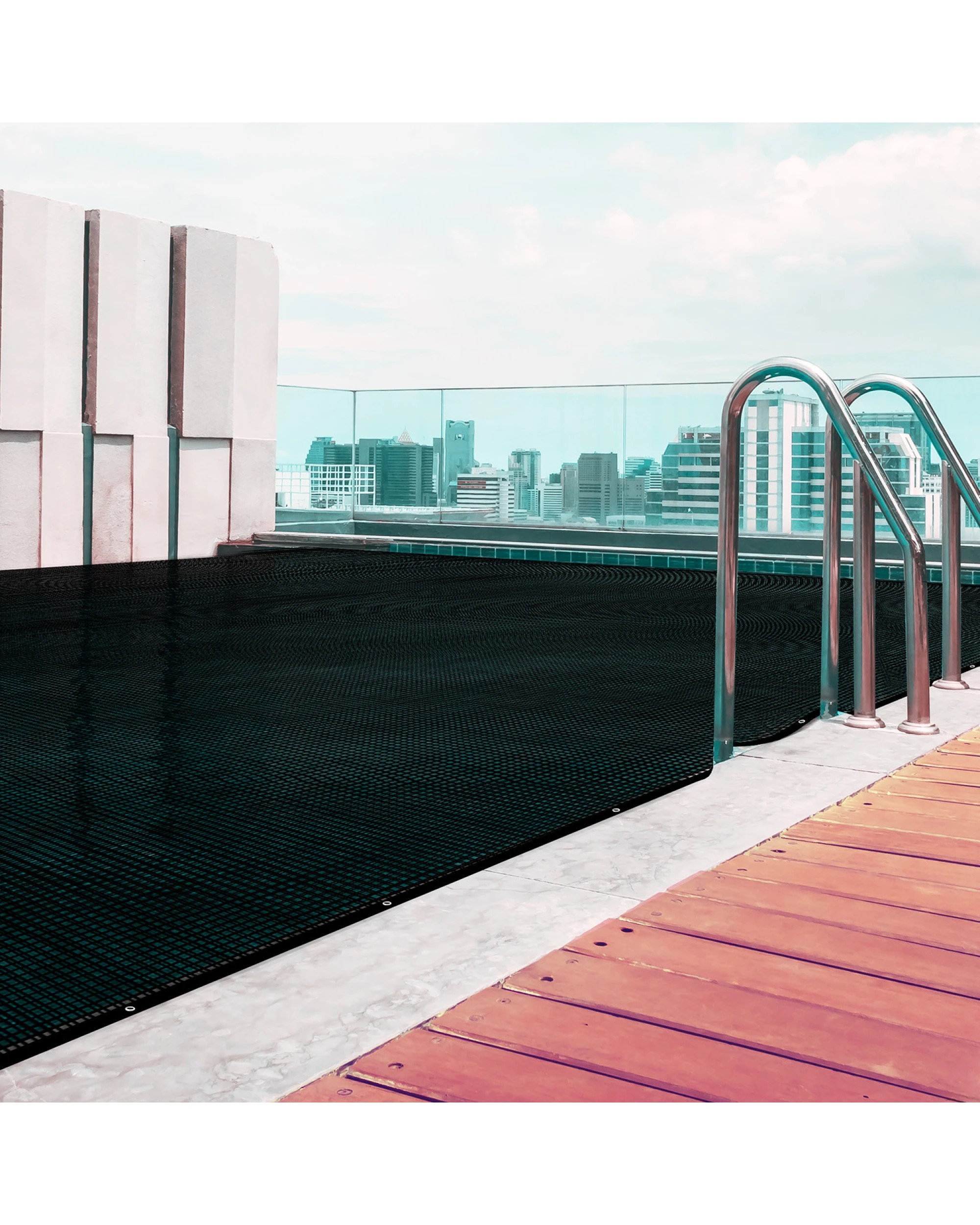 5 HydroActive 6 x 11m UV-Resistant Swimming Pool Leaf Net Cover - Black, 5 of 6