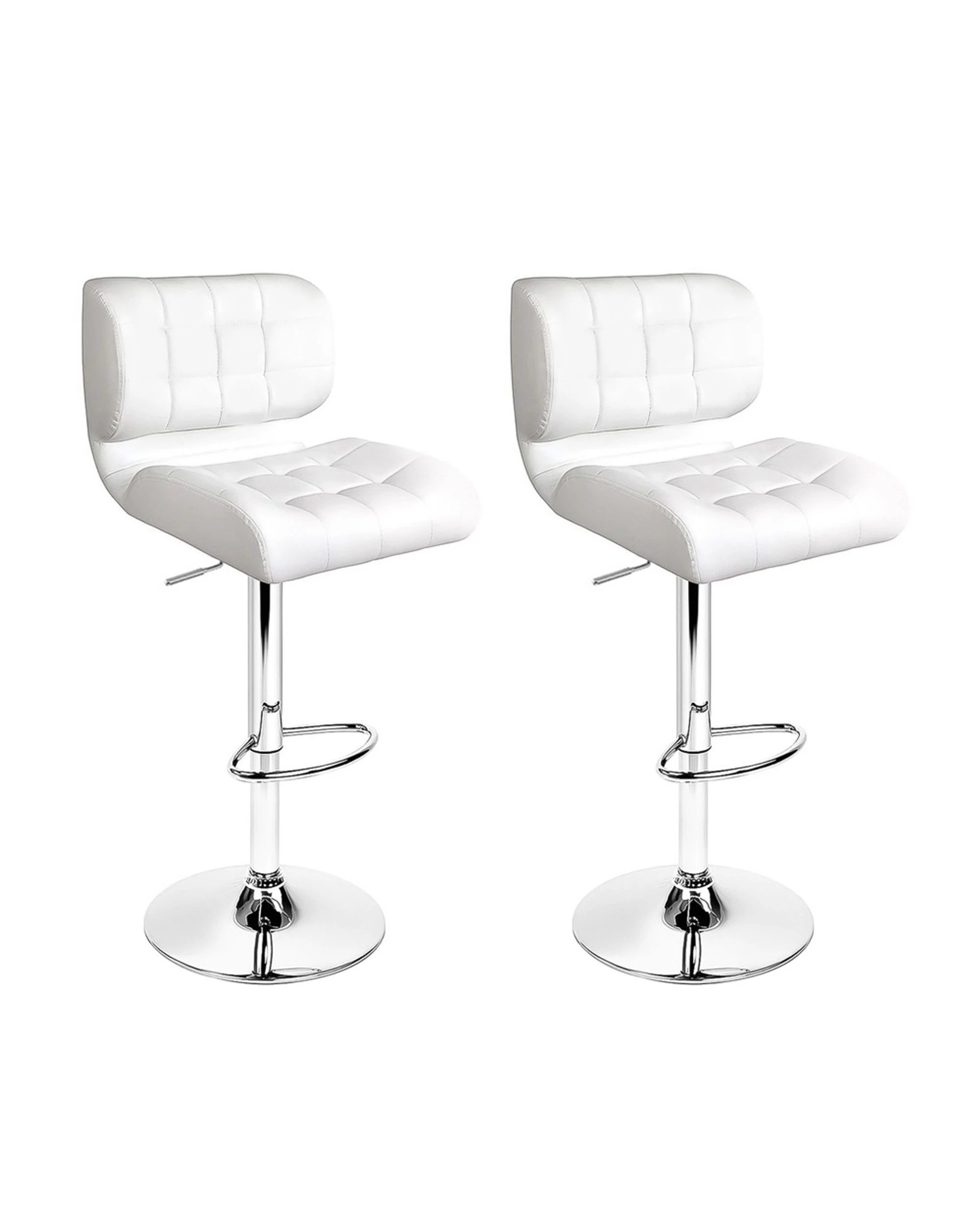 1 Artiss 2x Bar Stools Gas Lift
 - White, 1 of 3
