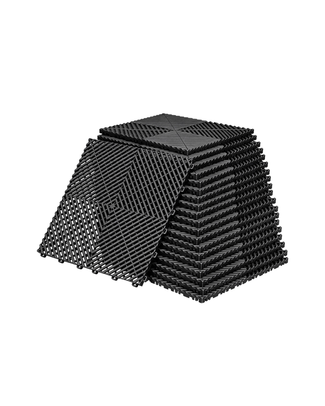 Giantz 20PCS Garage Floor Tiles Interlocking Drainage Non-Slip Tiles Heavy Duty for - B