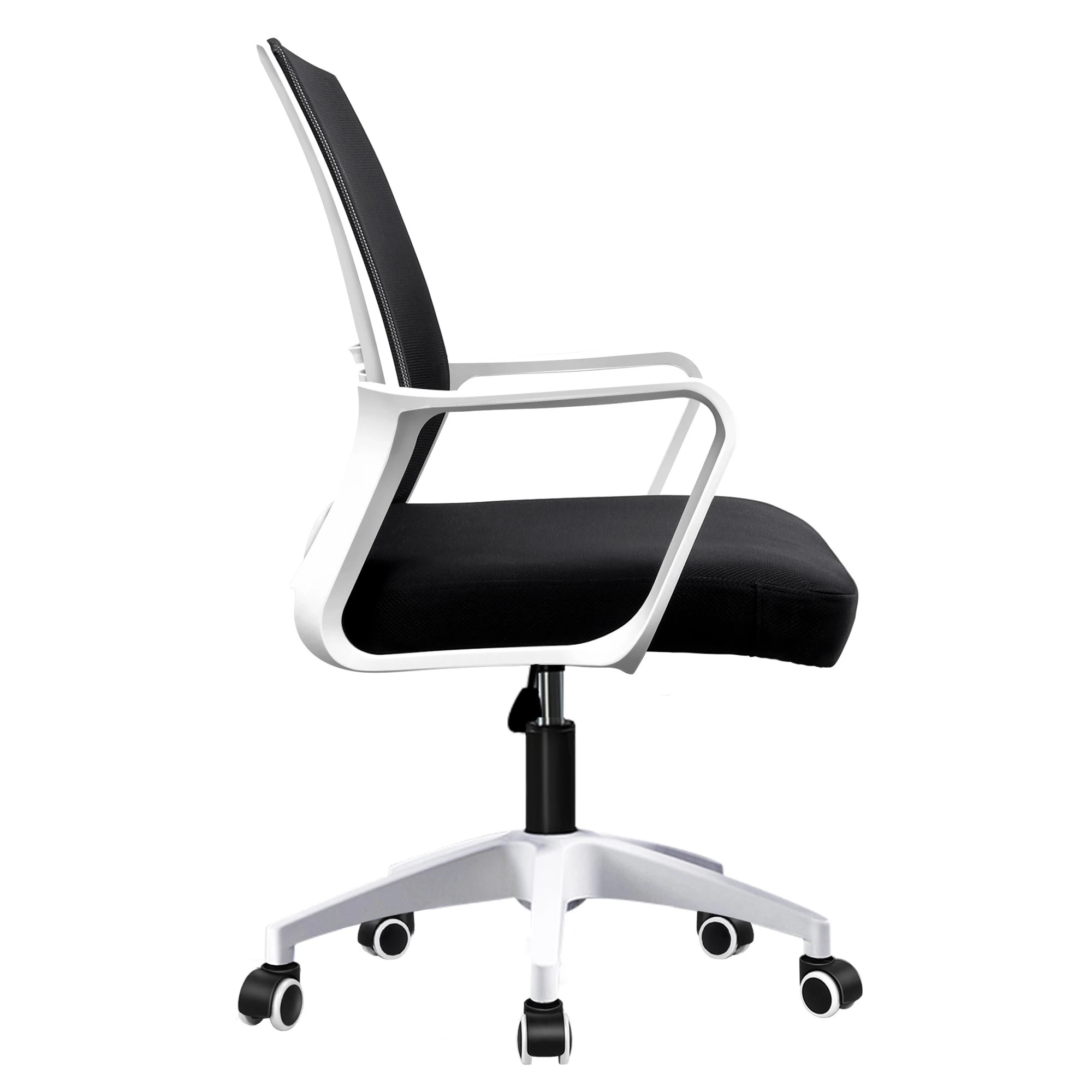 4 Alfordson Mesh Office Chair Executive Computer Seat Work Gaming Racing Study - White Black, 4 of 10