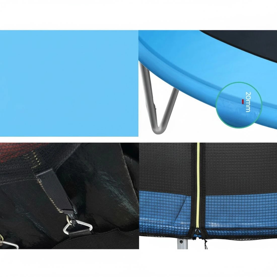 5 Everfit 8FT Trampoline for Kids w/ Ladder Enclosure Safety Net Pad Gift Round - Multi, 5 of 7