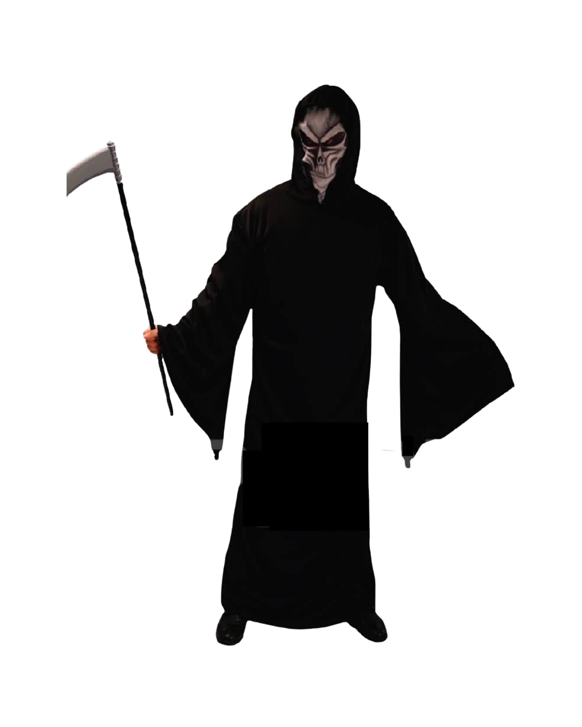 1 BR Costumes Adult Men's Grim Reaper Costume with Hooded Robe, 1 of 1