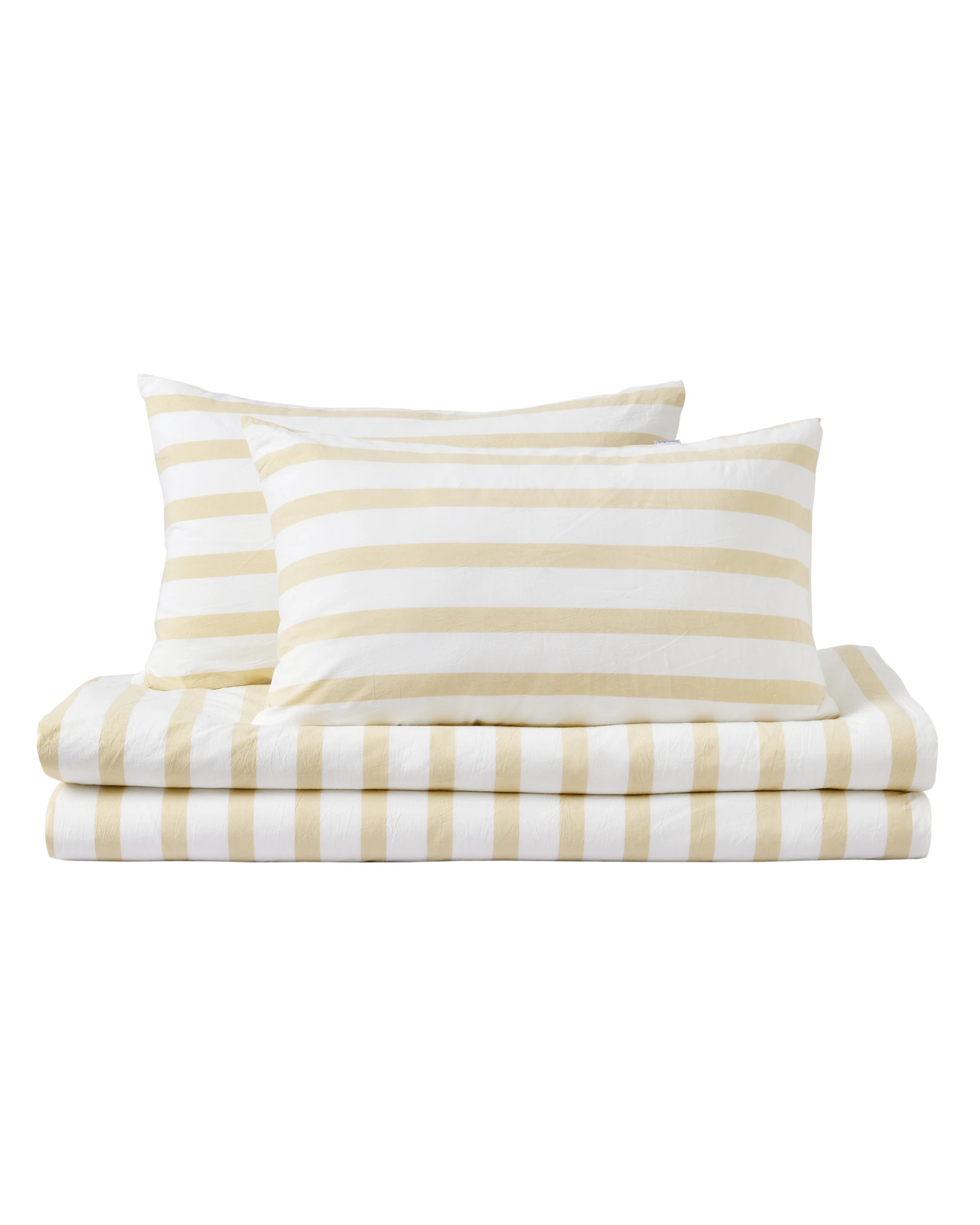 5 Dreamaker Cove Yarn Dyed Washed Cotton Striped Quilt Cover Set - Double Bed - Sand, 5 of 5