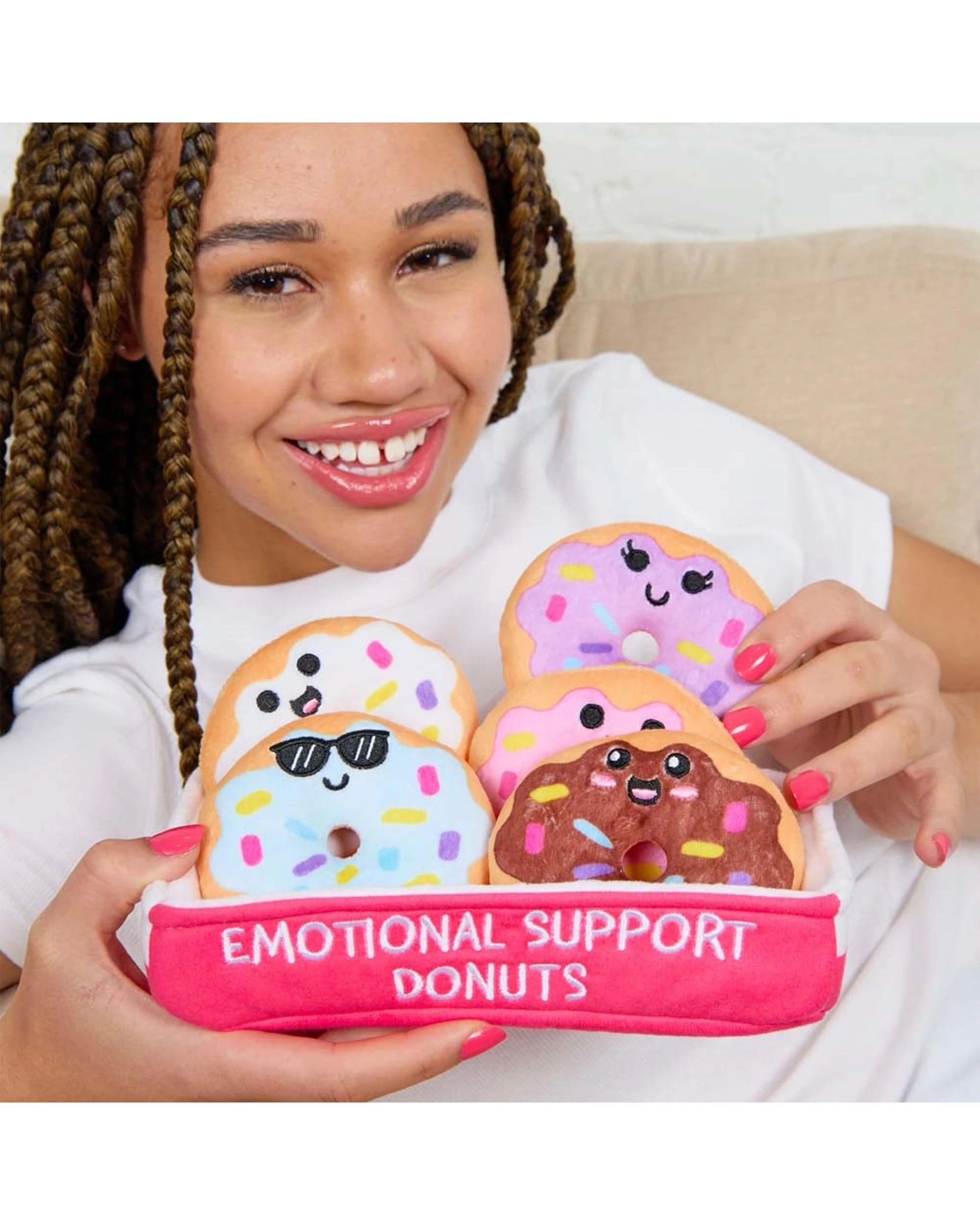 8 Emotional Support Donuts Plush Set, 8 of 10