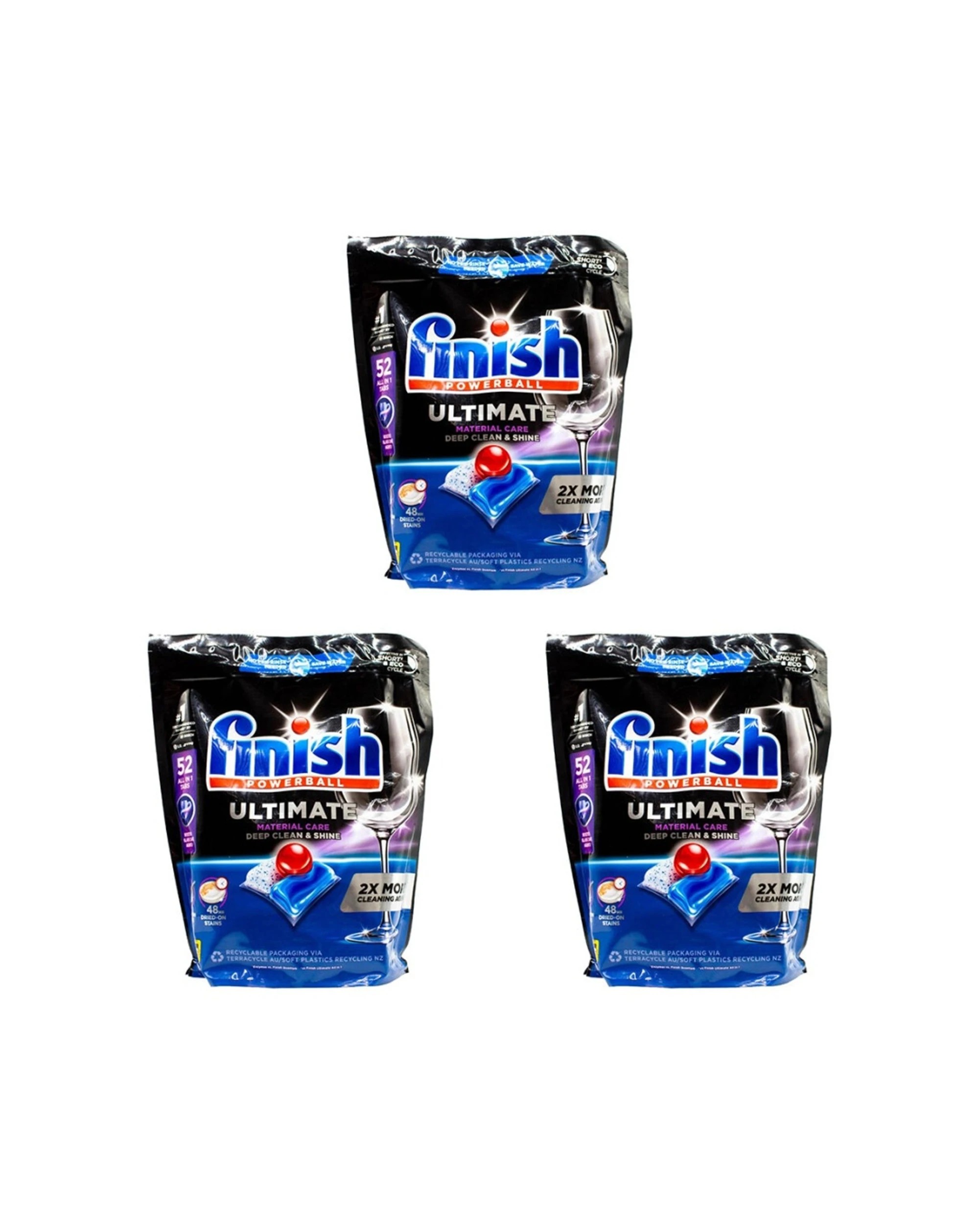 1 Finish Powerball All In 1 Ultimate Dishwasher Tablets 156pc Fast Dissolving, 1 of 3