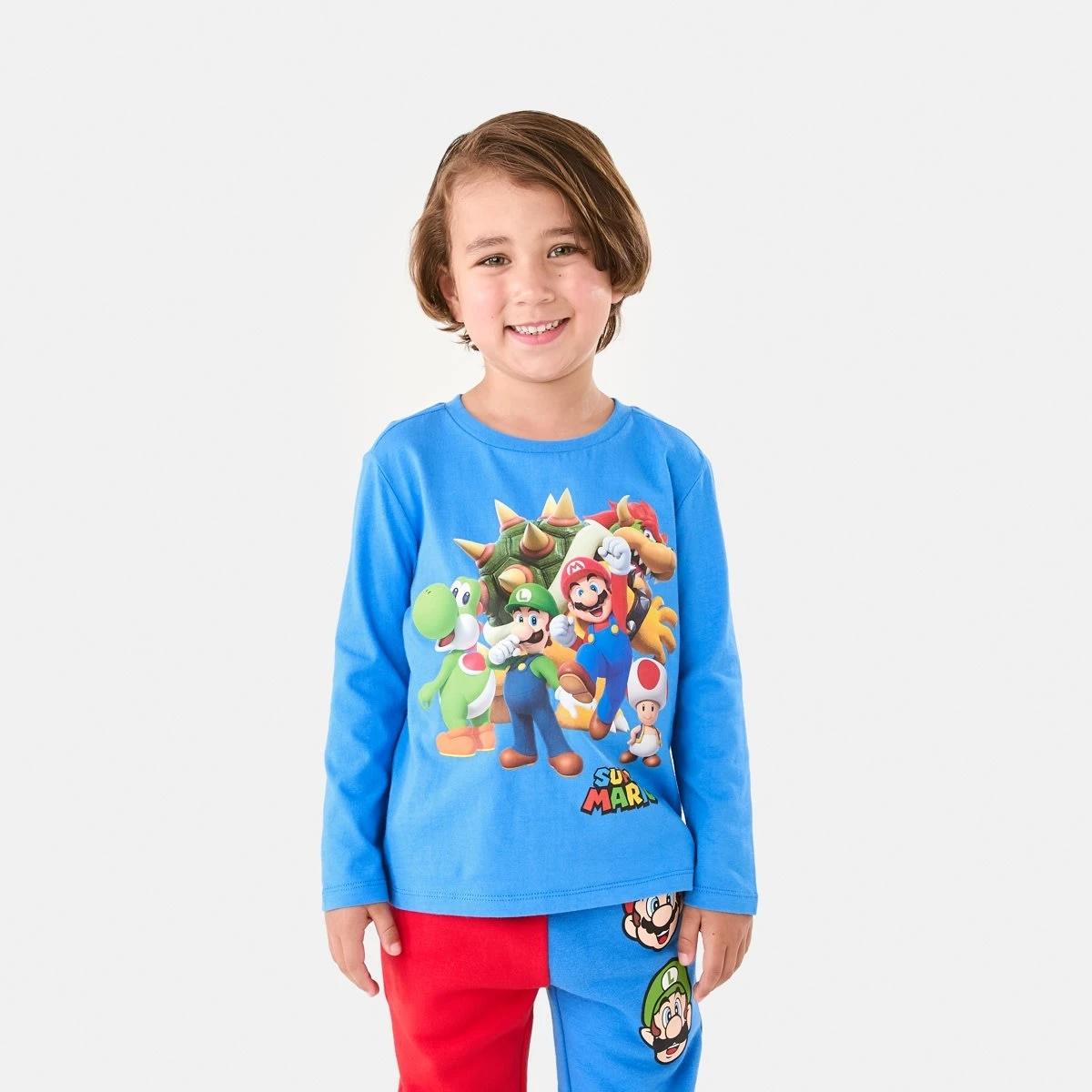 1 Super Mario License Long Sleeve T-shirt Mario, 1 of 8
