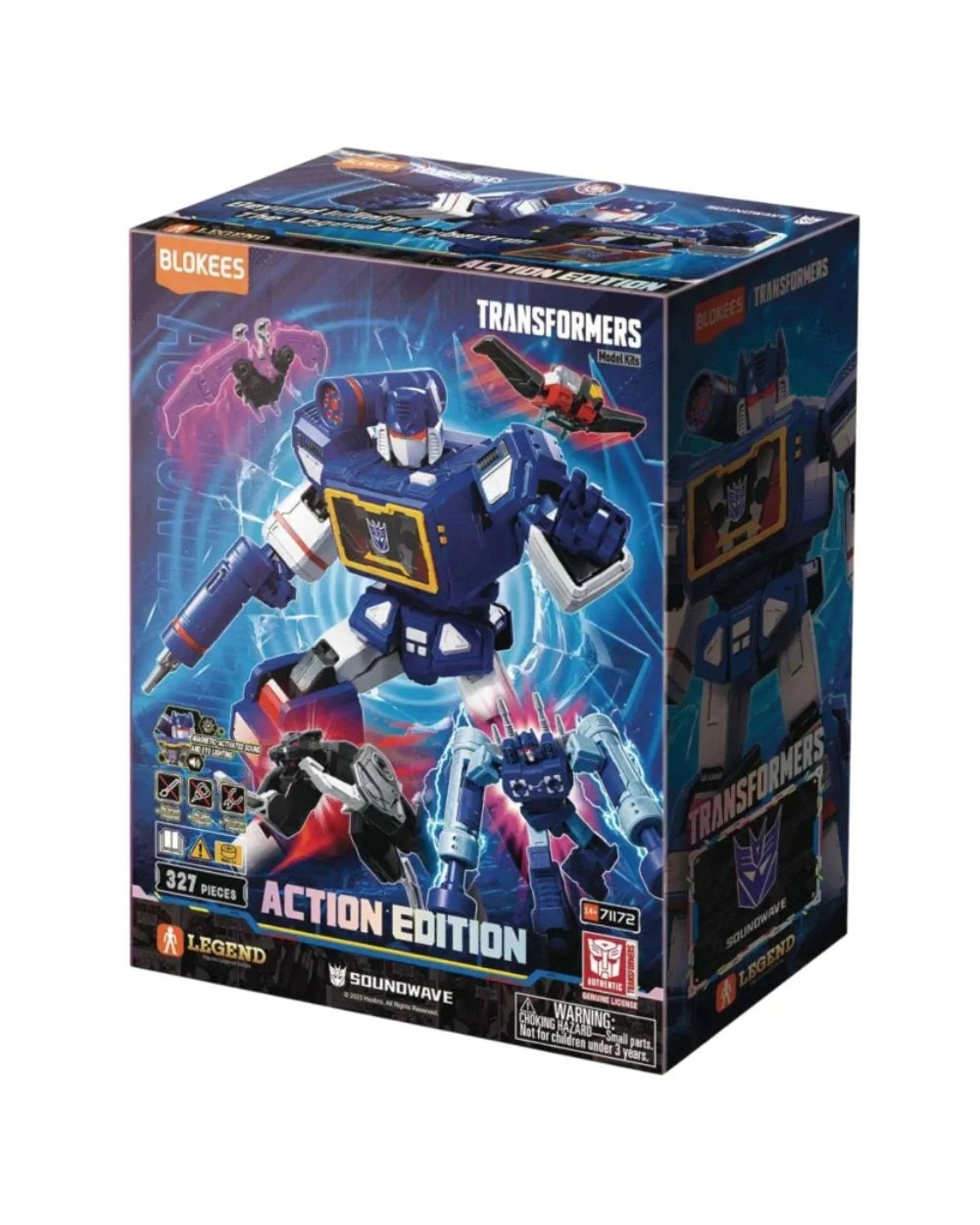 1 Blokees Transformers Soundwave Limited Edition Model Kit, 1 of 8