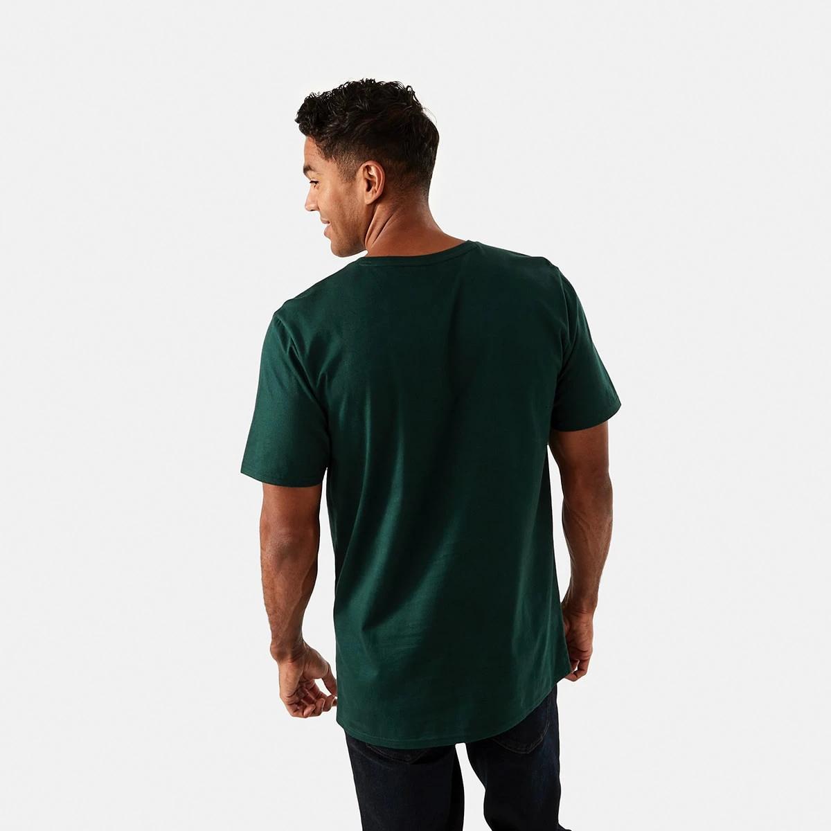 3 Australian Grown Cotton Crew Neck T-shirt Pond Pine, 3 of 6