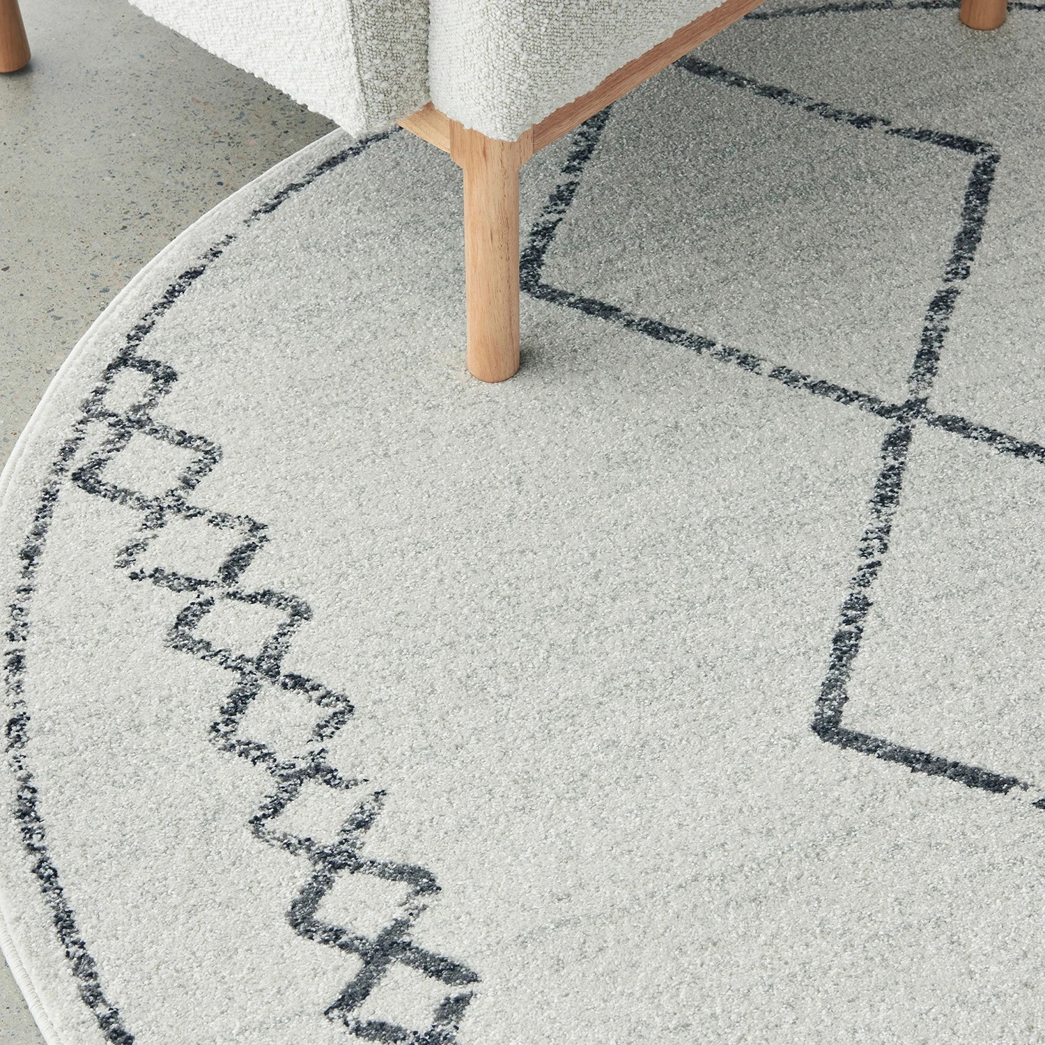 4 Common Ground Rugs Elysium Kylie 200x200cm - Medium Round Rug - Natural, 4 of 6