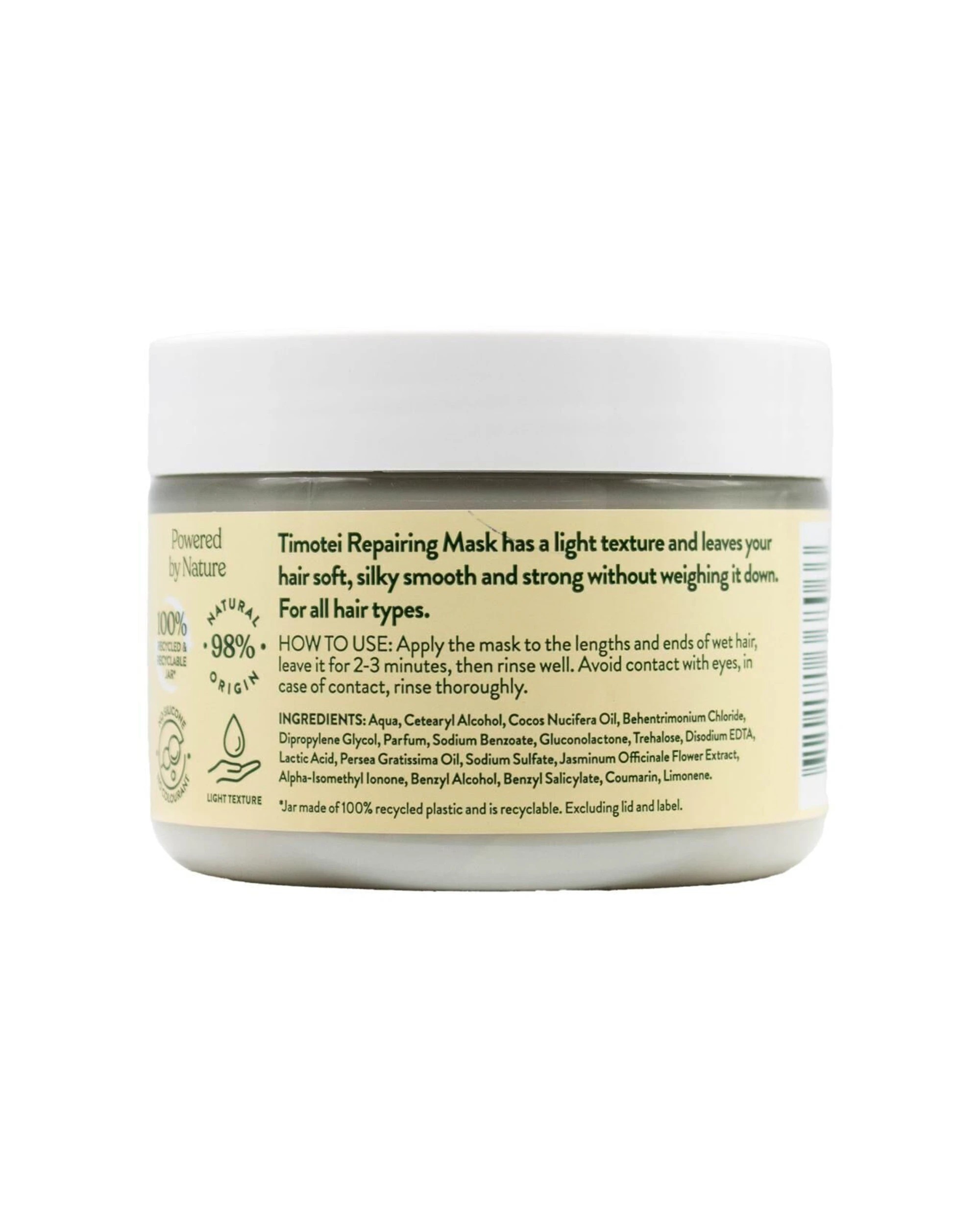 5 Timotei 12PK Timotei Repairing Mask Avocado Oil And Jasmine Extract All Hair Types 300ml - White, 5 of 5