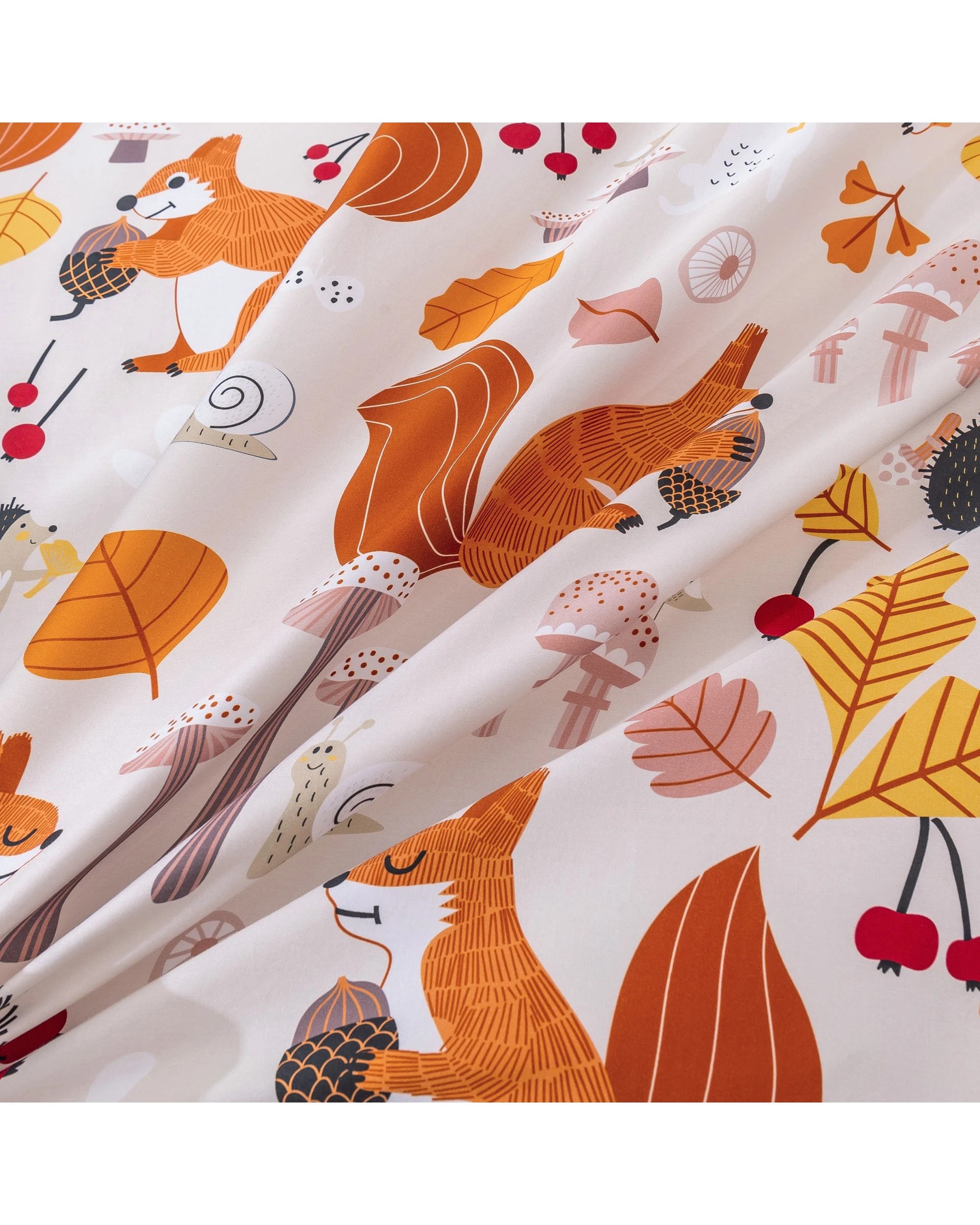 8 Jack & Ava Quilt Cover Set Find a Squirrel - King Single Bed - Animal Print, 8 of 9