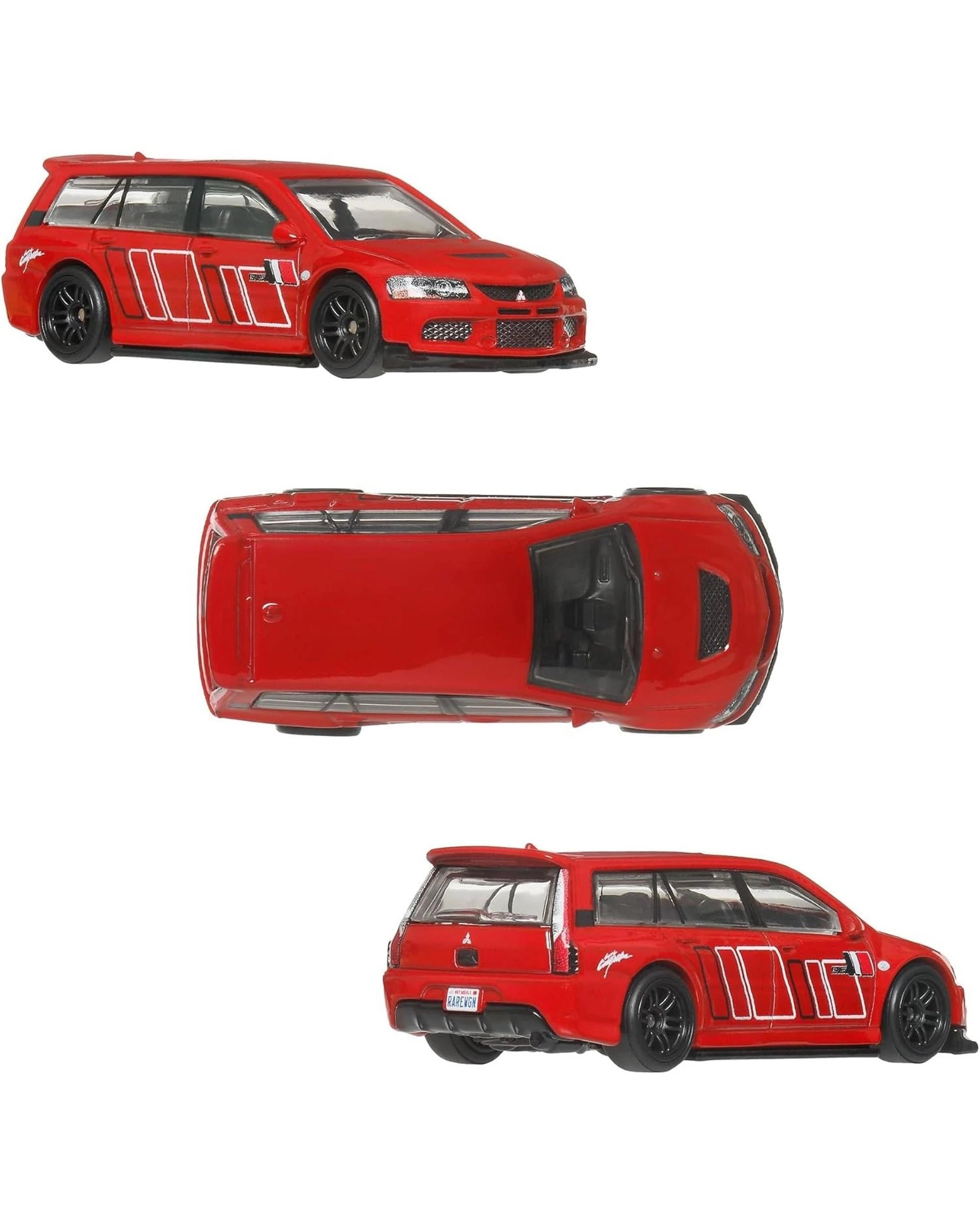 2 Hot Wheels Premium Car Culture 2005 Mitsubishi Lancer Evolution IX Wagon & 2004 Subaru Forester STI, 2 of 3