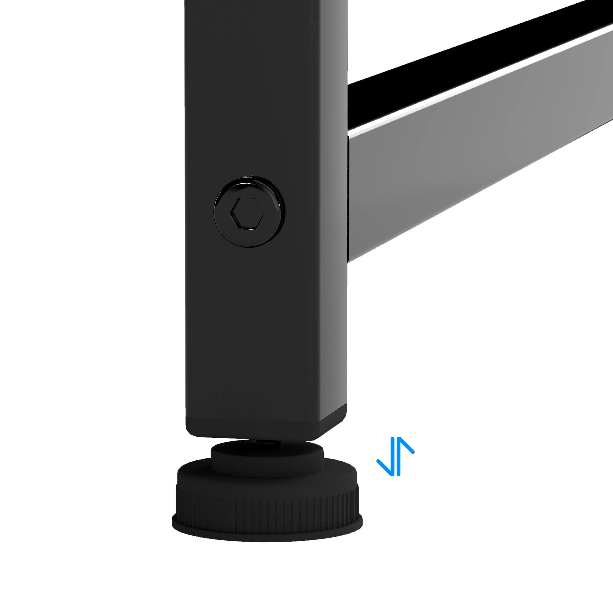 6 Levede L Shaped Gaming Desk with LED Storage Drawers Power Outlet - Black, 6 of 9