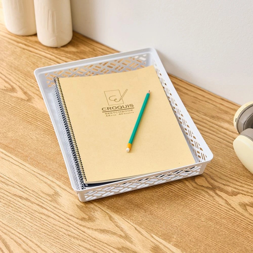 3 Keji A4 Storage Tray White, 3 of 3