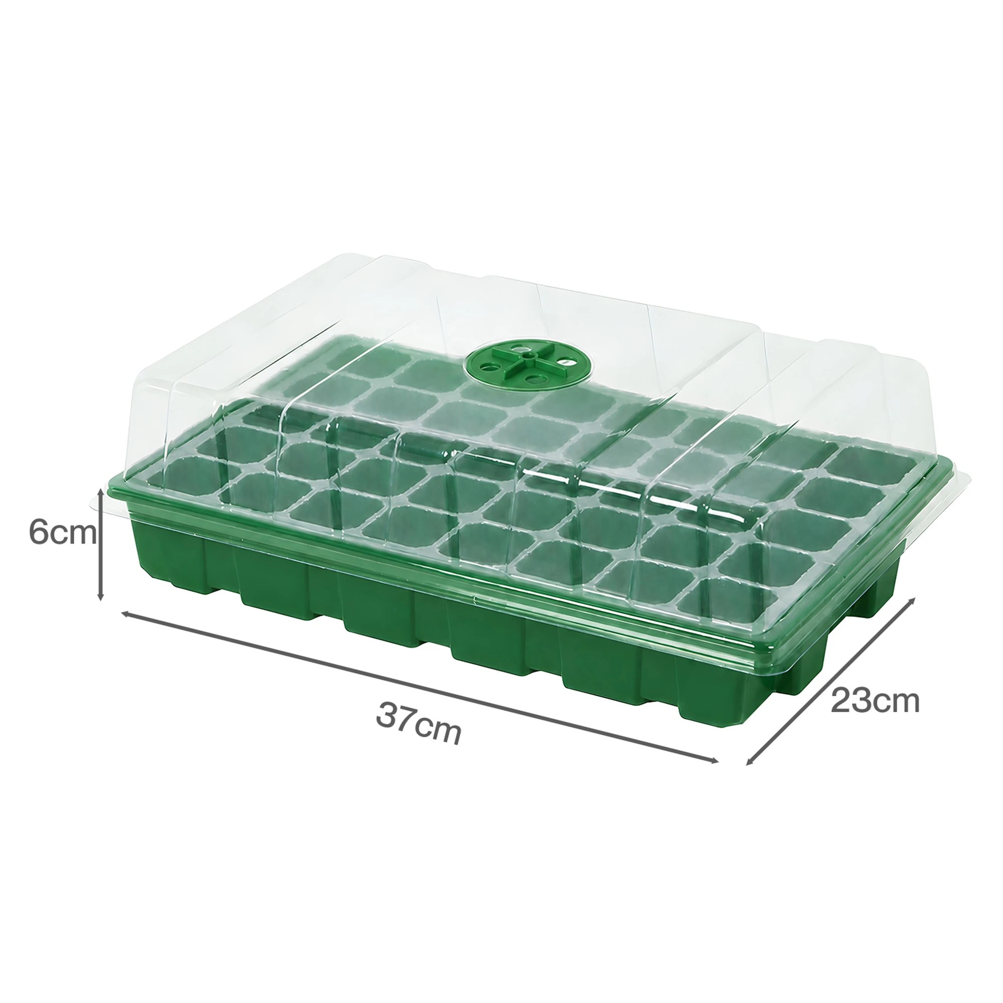 3 Toque Seedling Tray 5 Pack Greenhouse Kit With Vented Dome For Grouth Green, 3 of 8