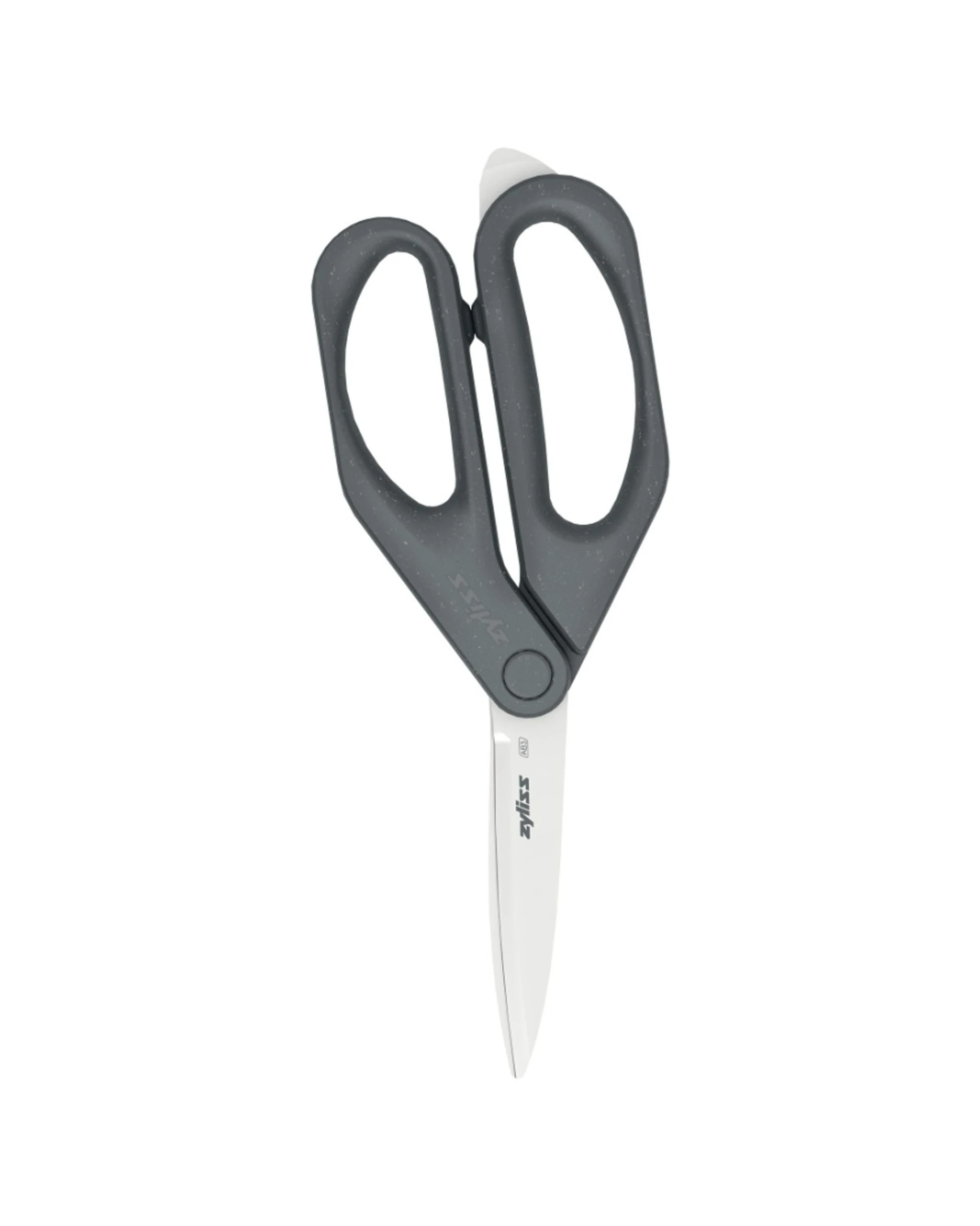1 Zyliss Household Scissors Stainless Steel Built-In Box Cutter Ergonomic Handle Durable - Grey, 1 of 6