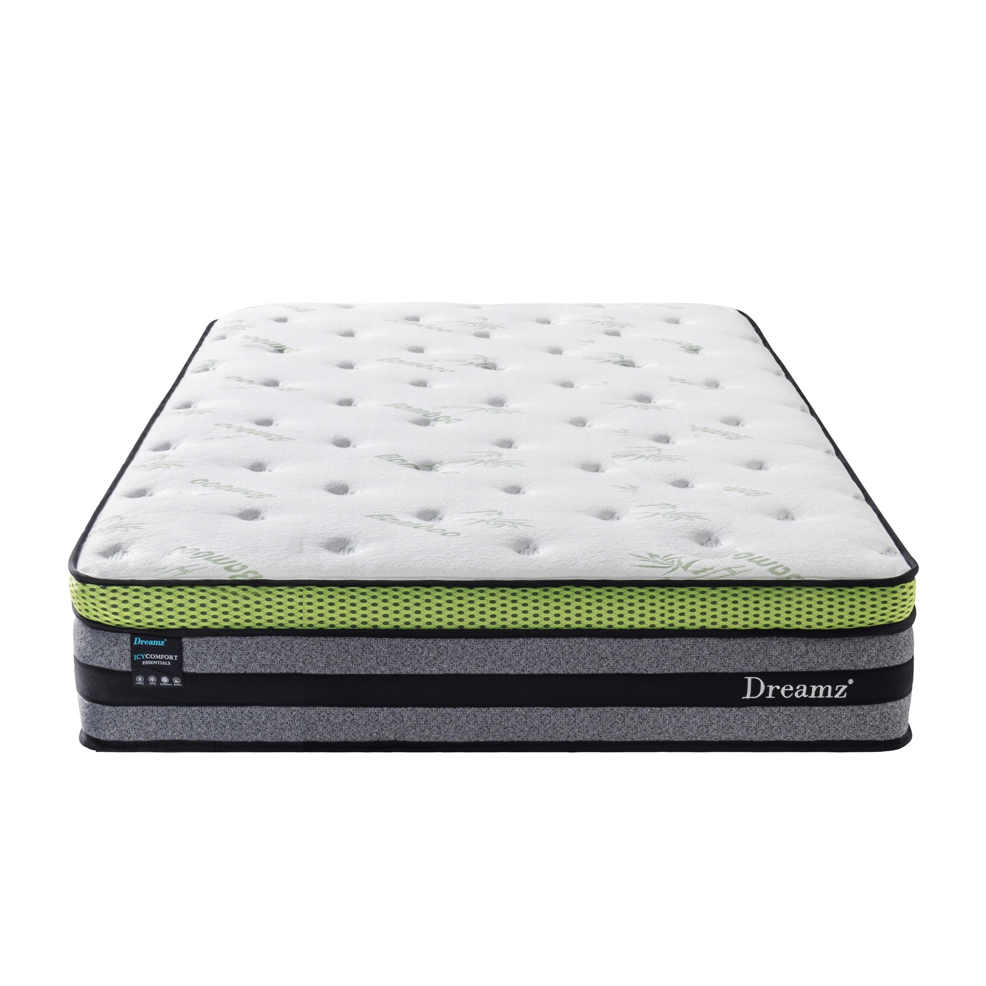 2 Dreamz Double Cooling Spring Mattress 30cm, 2 of 6