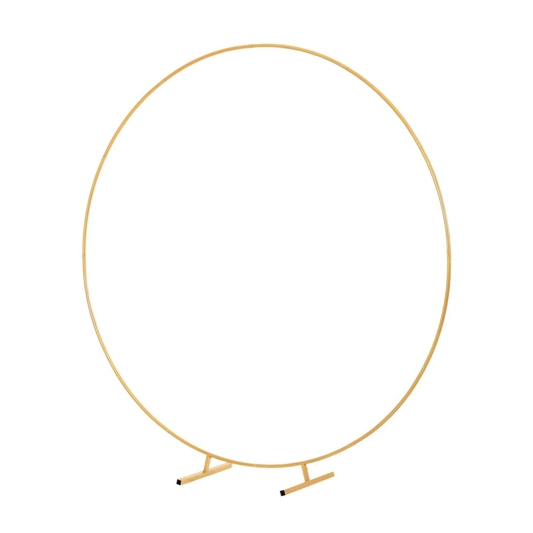 1 2M Round Backdrop Stand Wedding Background Decoration Party Flower Balloon - Gold, 1 of 4