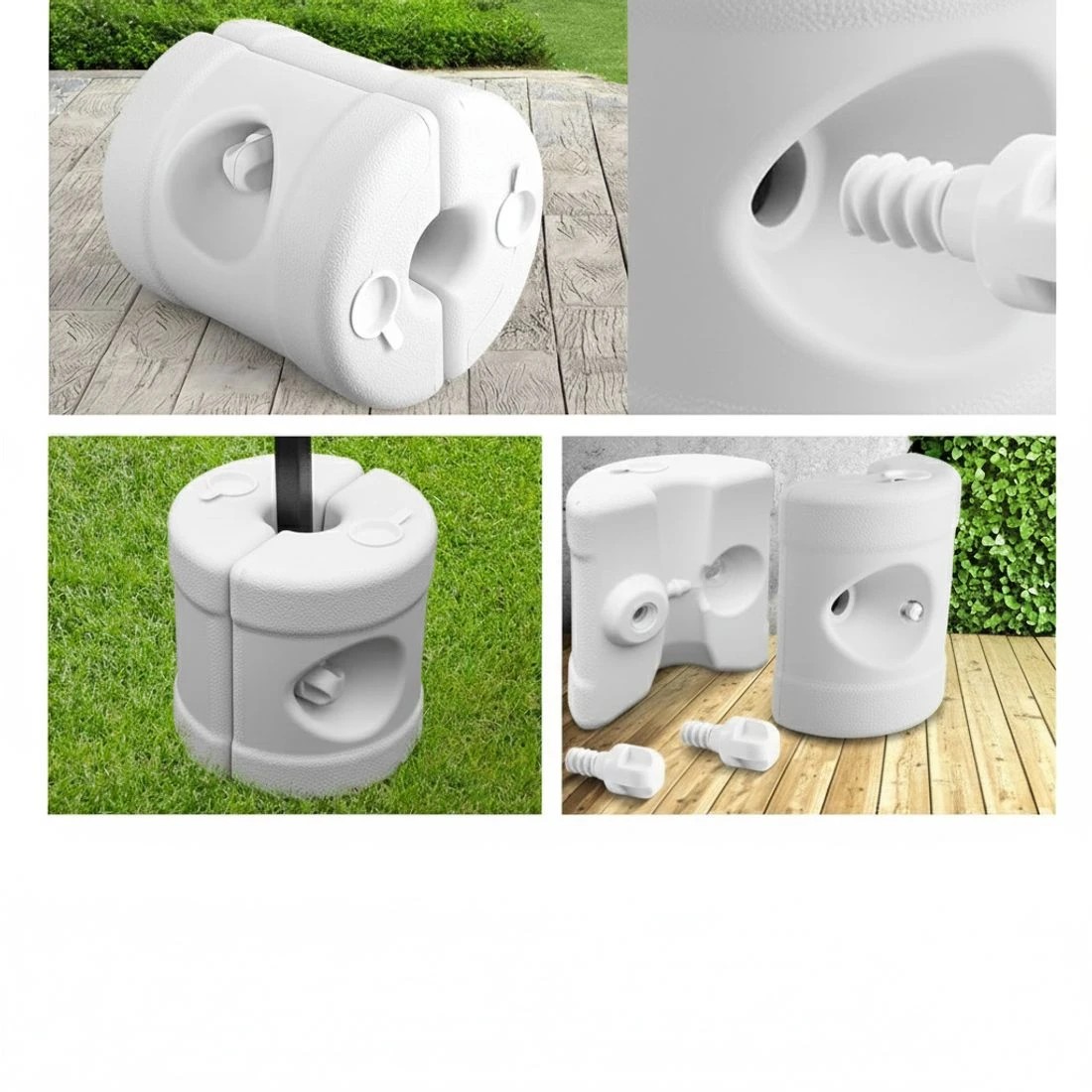 6 Instahut Gazebo Pop Up 3x3m w/Base Podx4 Marquee Folding Outdoor Wedding Camping Tent Shade Canopy - Blue, 6 of 6