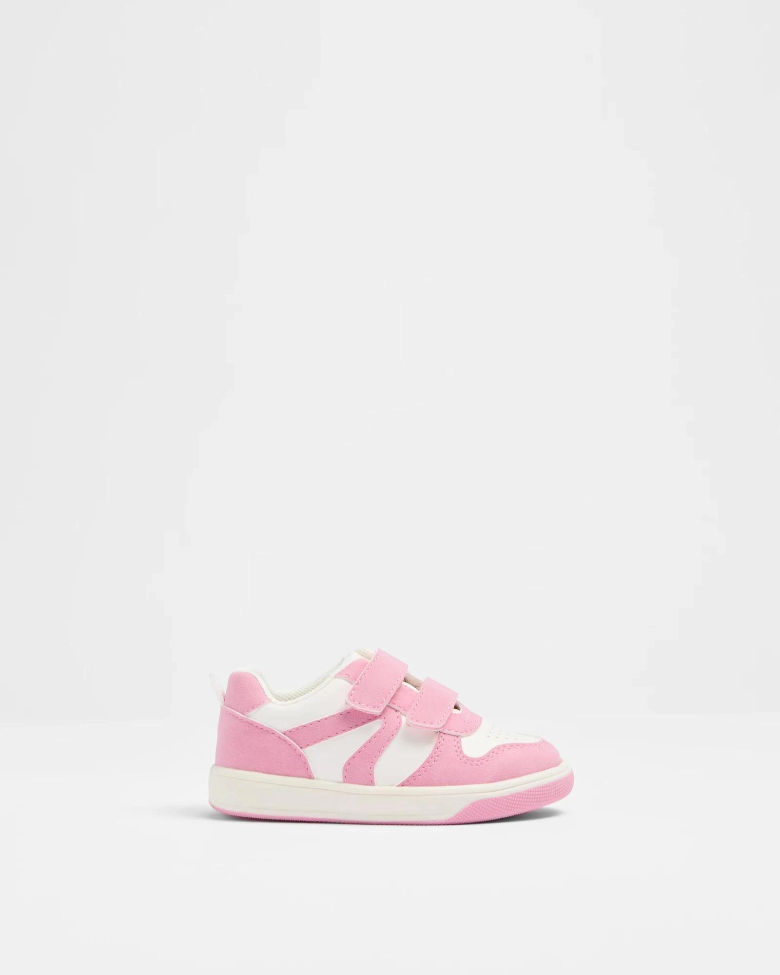 1 Target Baby Baby Girls First Walker Two Tab Sneaker - Jolly PINK, 1 of 2