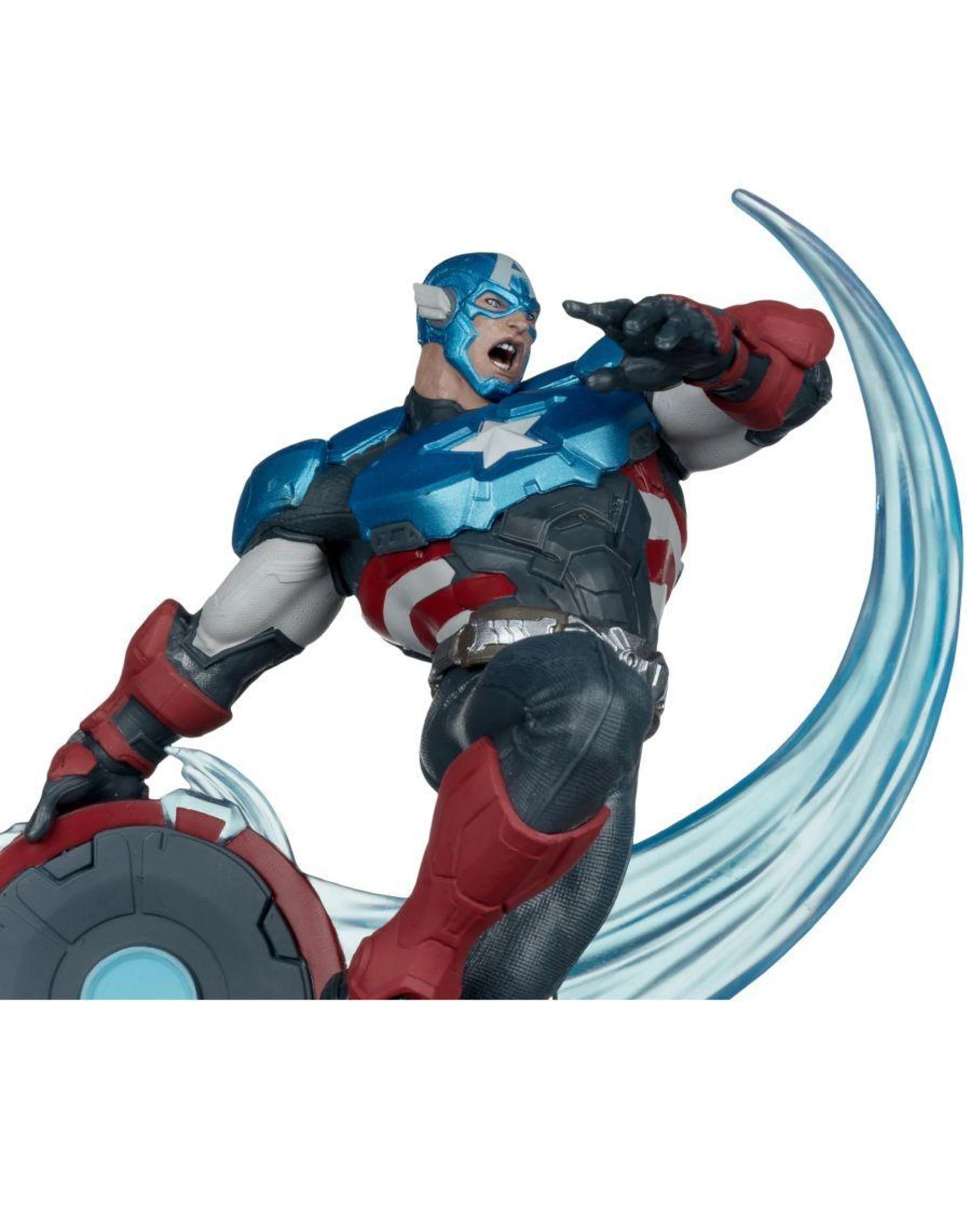 6 McFarlane Marvel Rivals Captain America 1:10th Scale Figure, 6 of 9