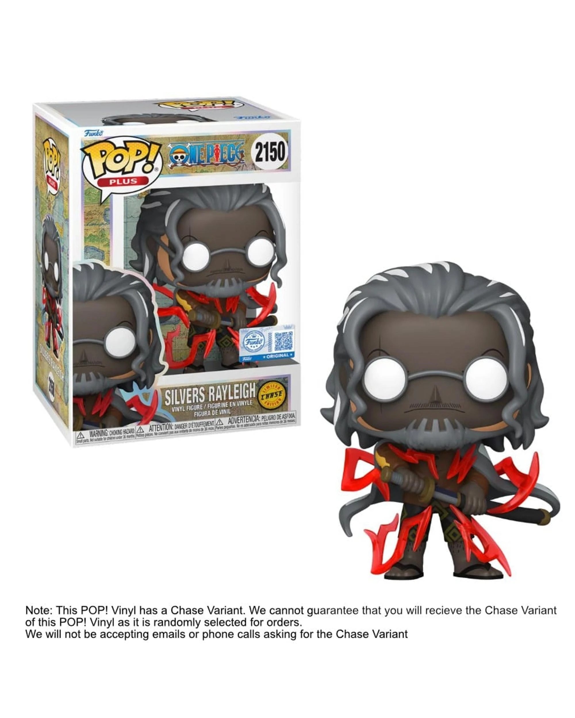 3 One Piece Silvers Rayleigh US Exclusive Plus Funko POP! Vinyl, 3 of 4