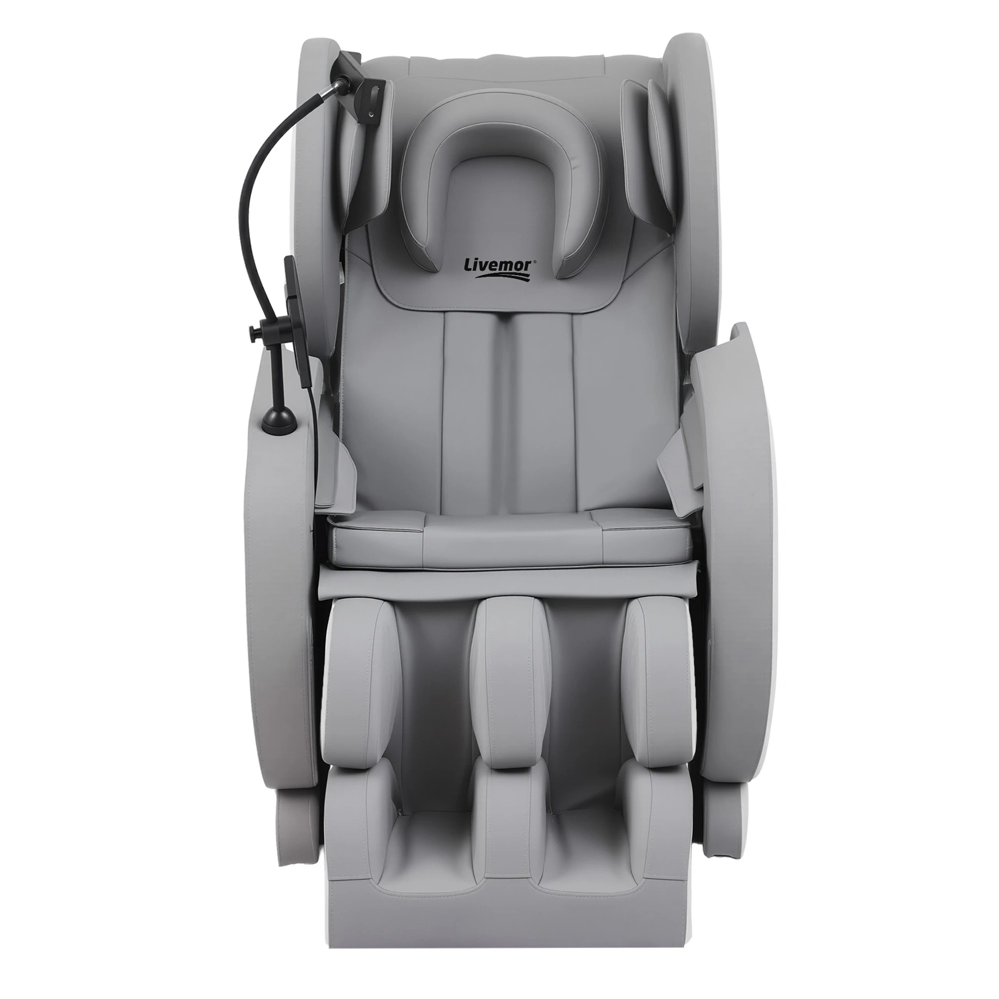 9 Livemor Full Body Massage Chair VEGA, Foot Roller, Waist & Calf Heat, Recliner, Airbags Compression - Grey, 9 of 10