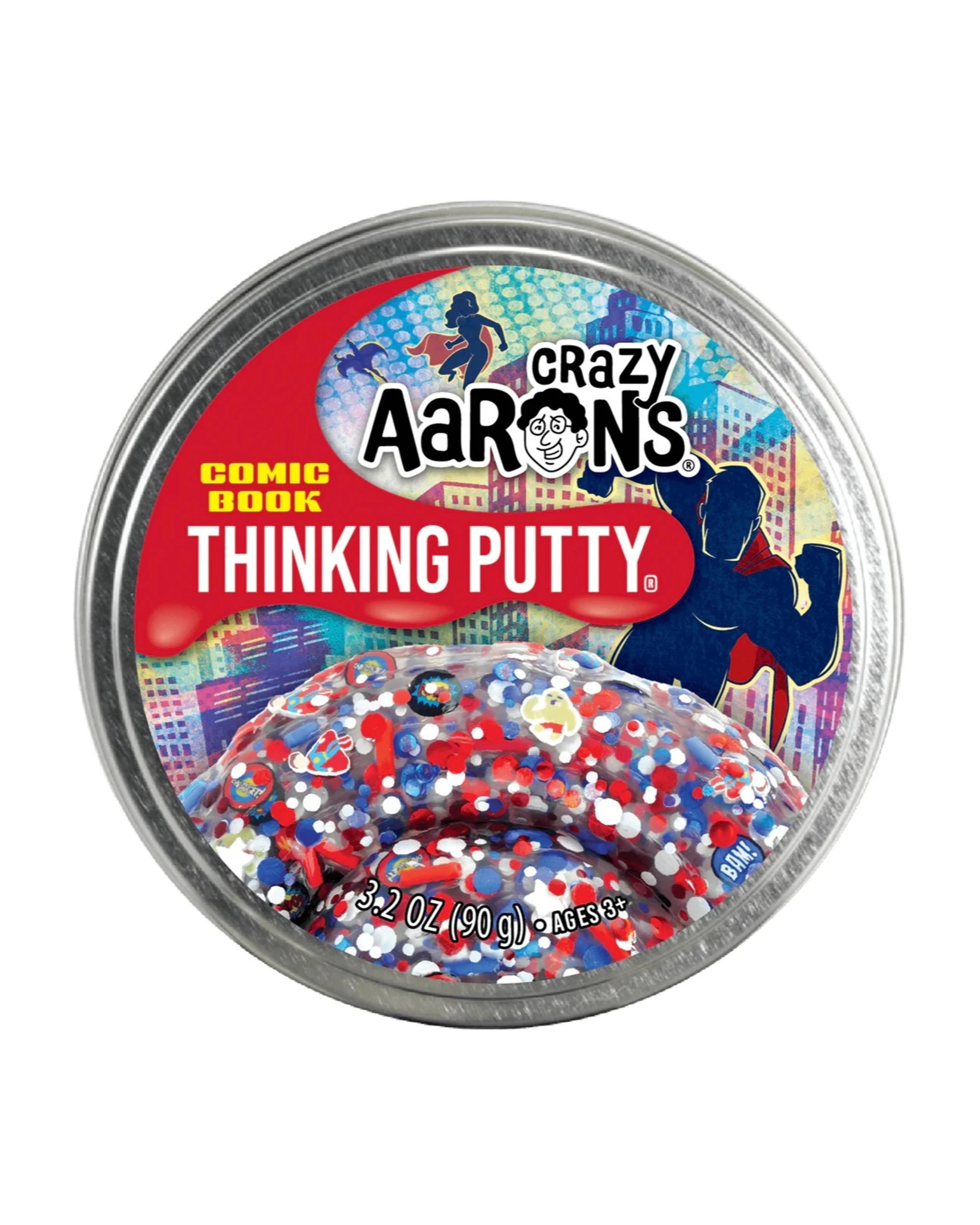 2 Crazy Aaron's Thinking Putty Trendsetters Comic Book 4 inch Tin, 2 of 3