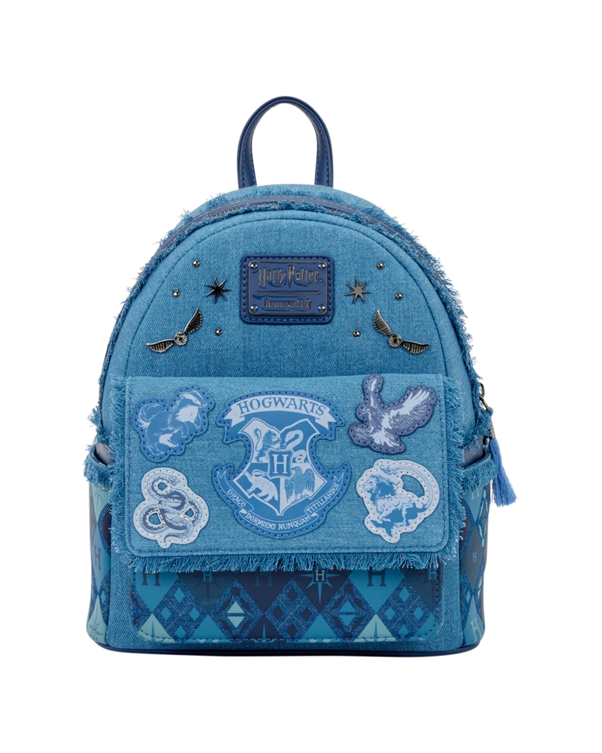 1 Loungefly Harry Potter Denim Mini Backpack, 1 of 4