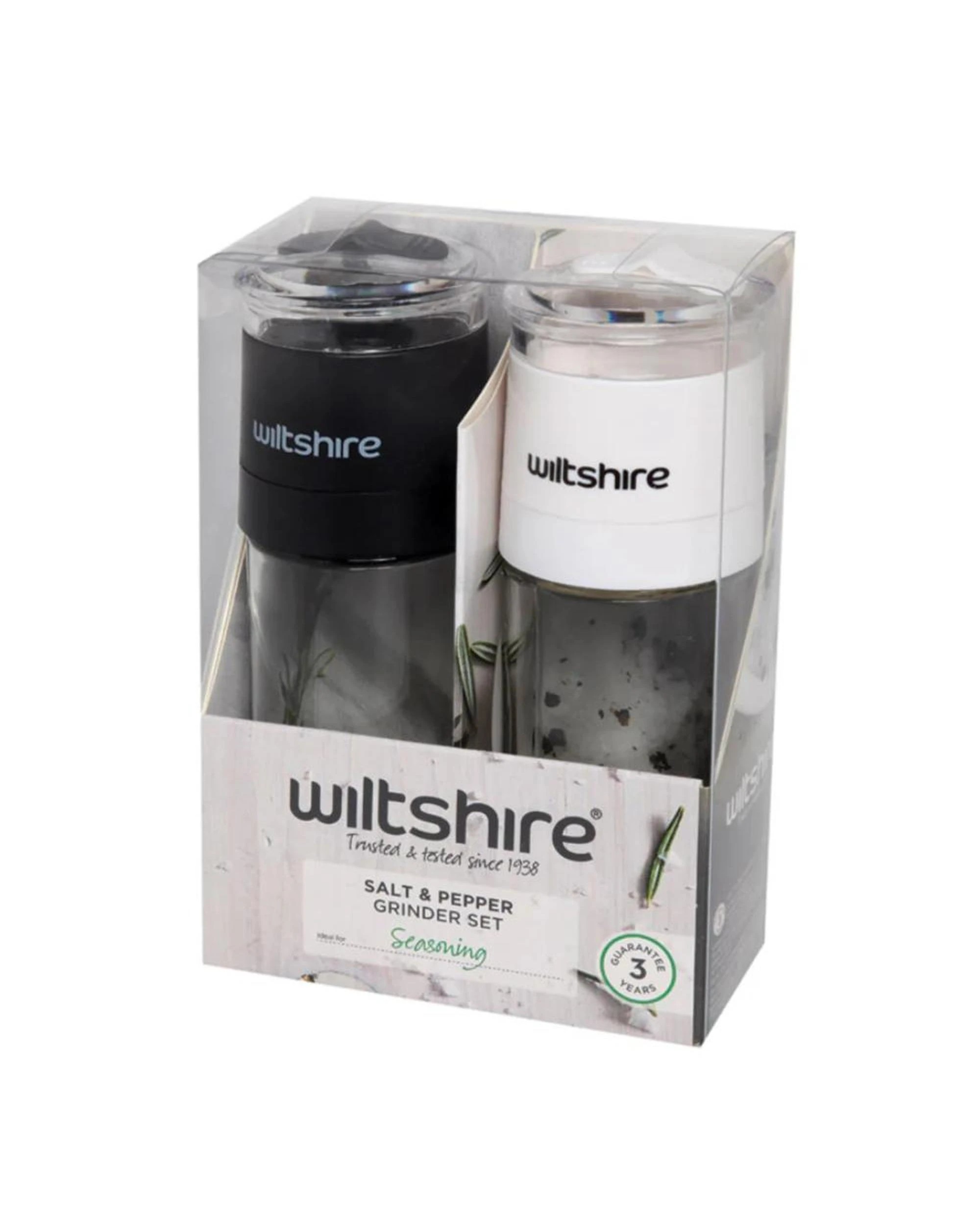 1 Wiltshire Glass Salt & Pepper Grinder Set  2 Piece, 1 of 2