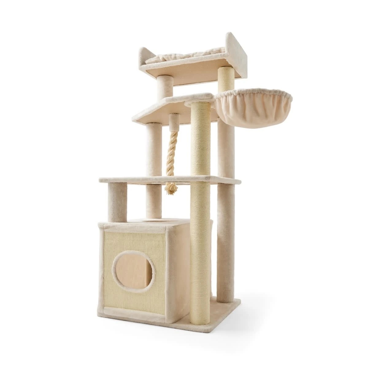 2 Cat Tower - Cream, 2 of 10
