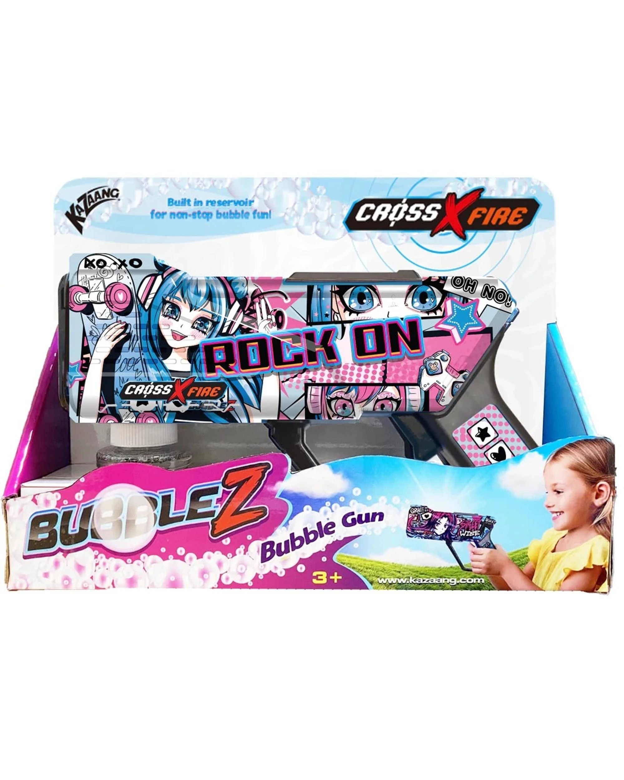 1 CrossXFire Bubblez Rock On Bubble Gun, 1 of 3