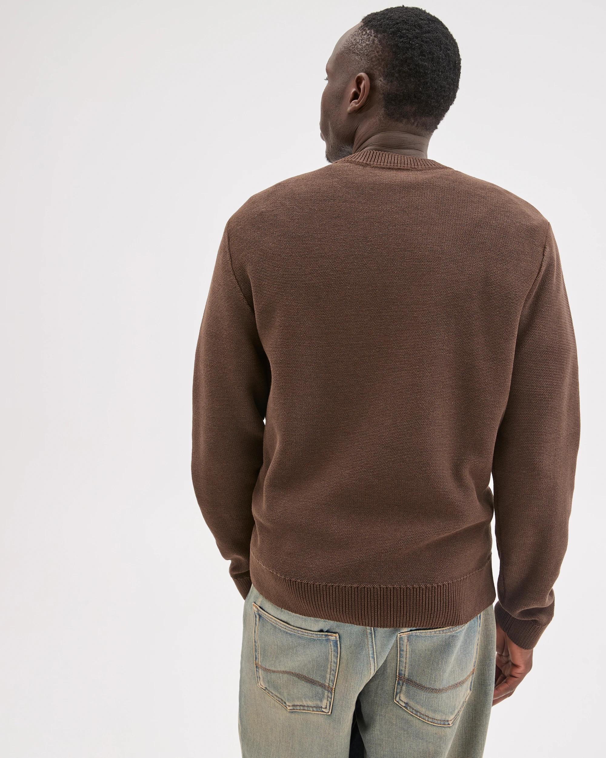 7 Commons Australian Cotton Oversized Knit Jumper WORN BROWN, 7 of 7