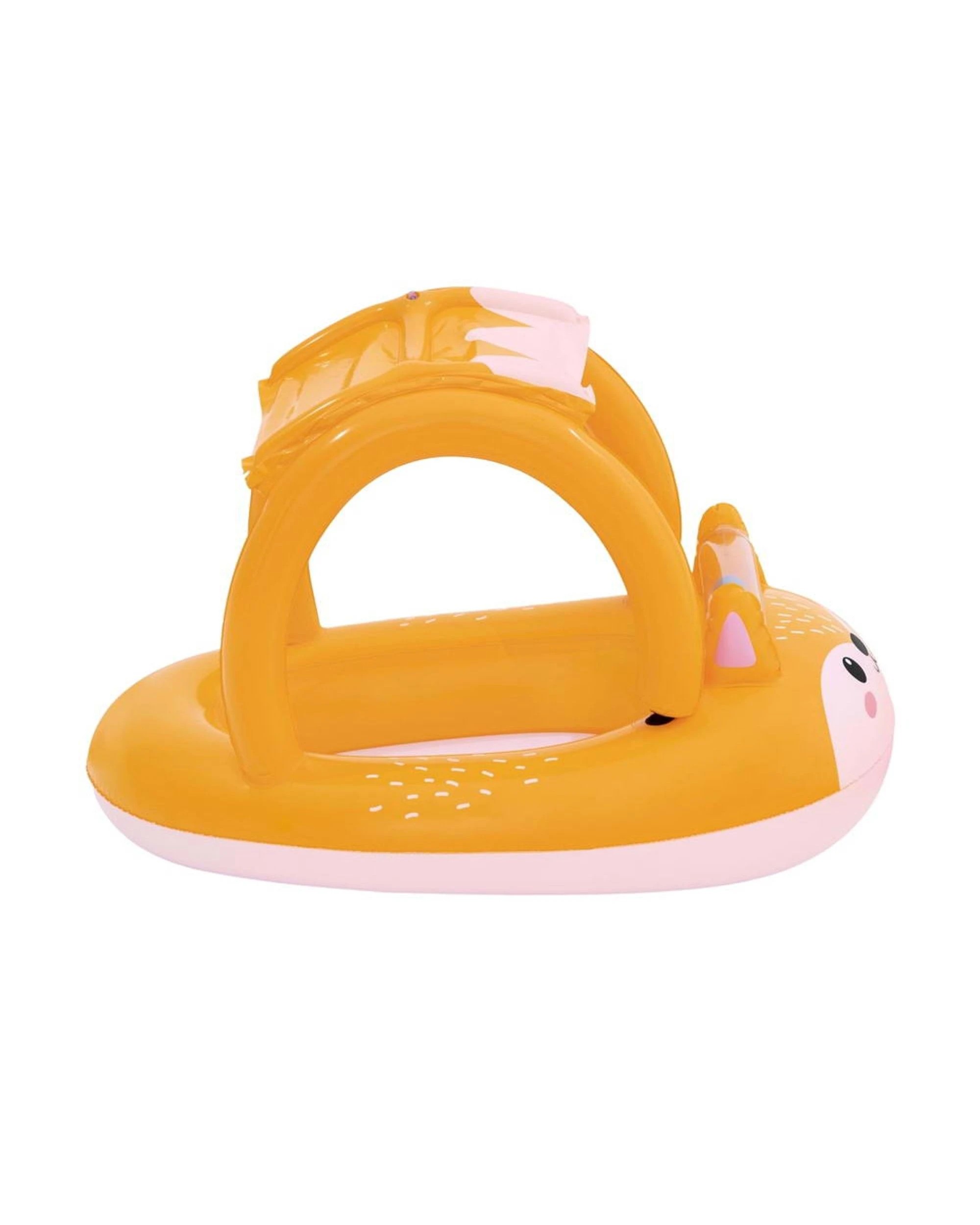 3 Bestway Kids Inflatable Fox Swim Float Floating Seat Canopy Pool Toys 94x66CM - Multi, 3 of 4