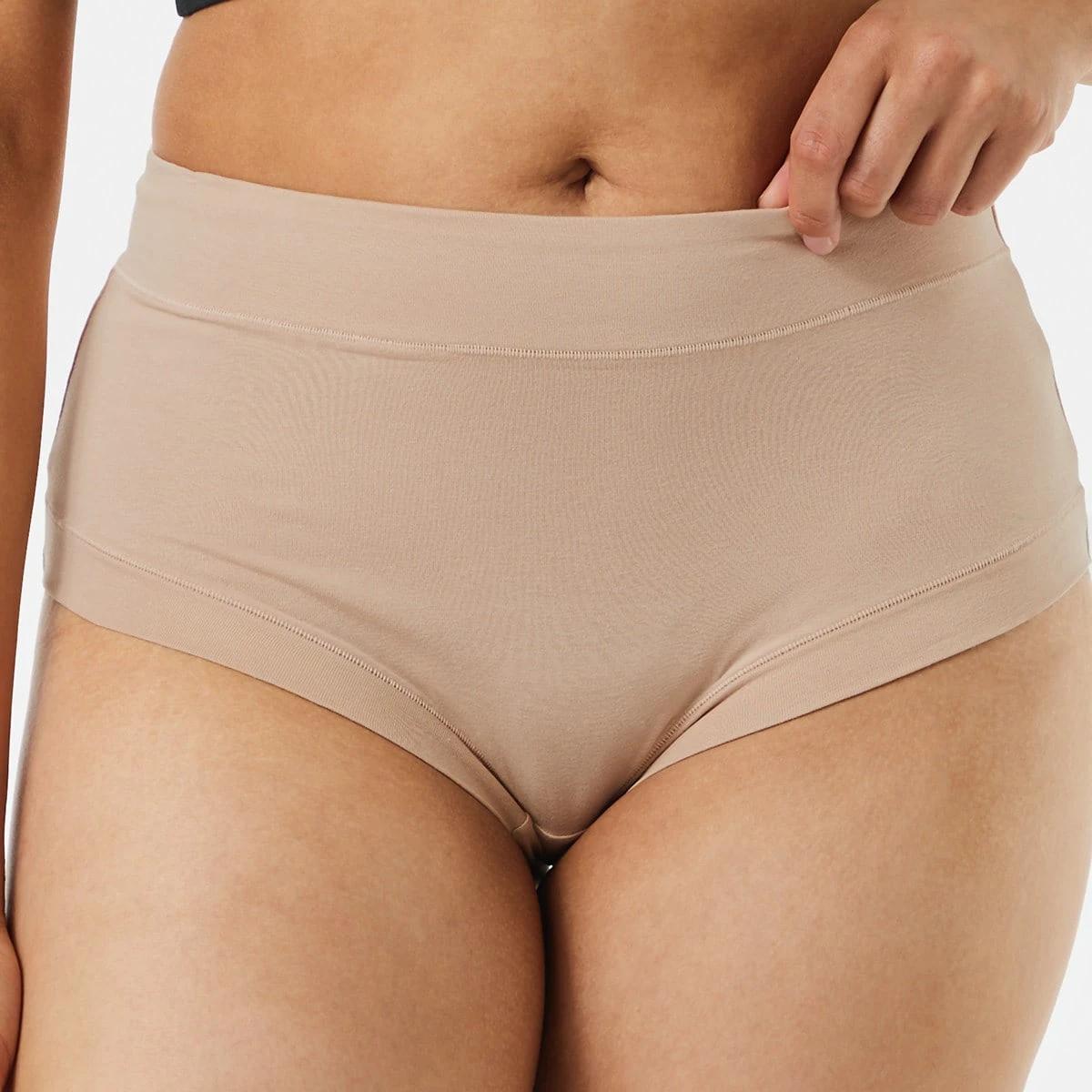5 3 Pack Cotton Stretch Comfort Full Briefs Be/be/wh, 5 of 9