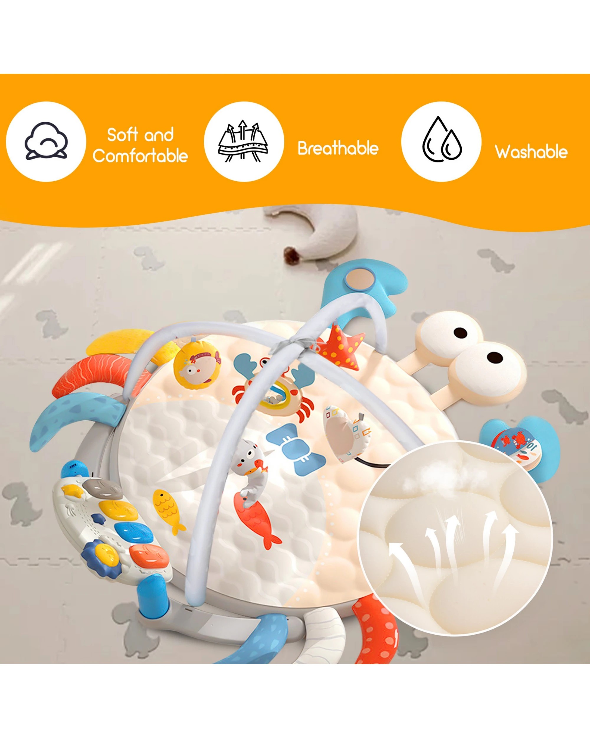 10 Advwin 4 in 1 Kids Activity Gym Mat, 10 of 10