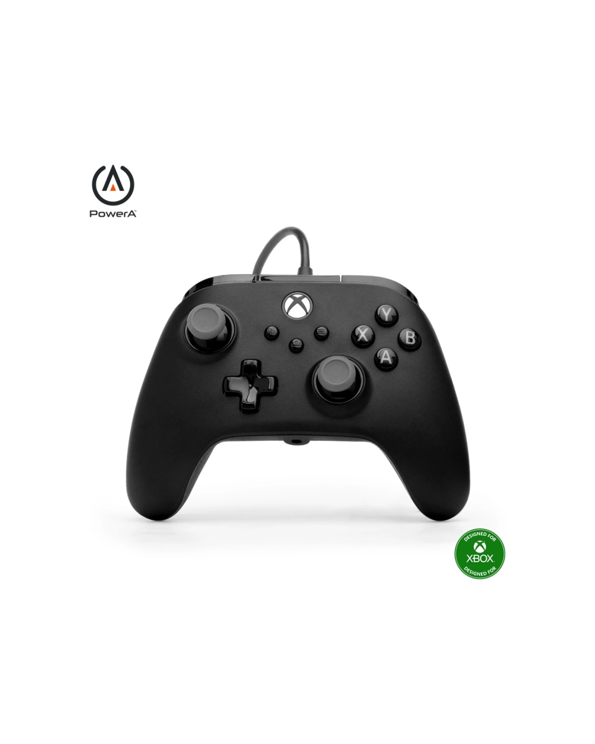 2 PowerA Xbox Advantage Wired Plus Gaming Controller 3.5mm Jack - Black, 2 of 7