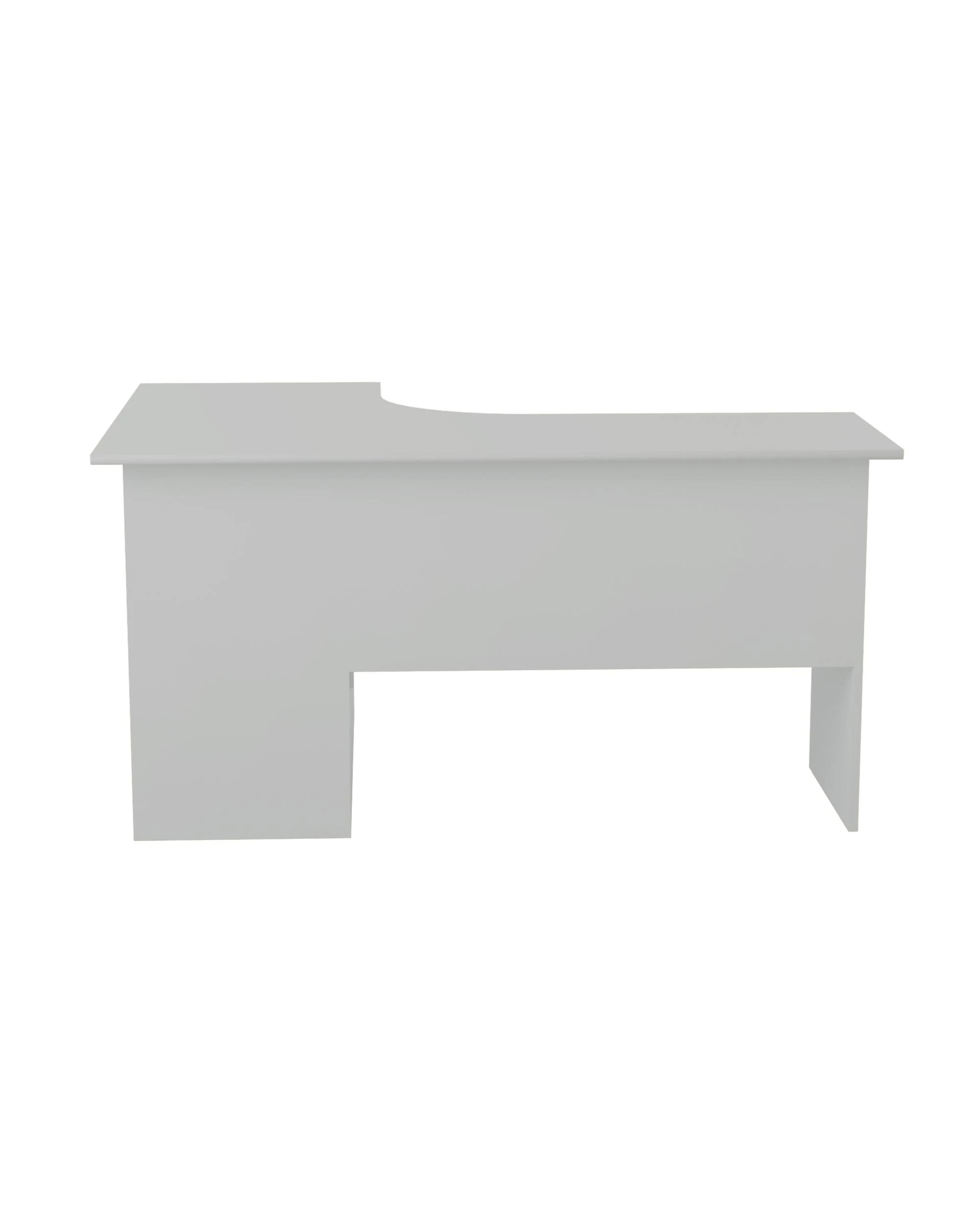 4 Kodu Belle Corner Desk Student Study Office Desk with Shelving - White, 4 of 9