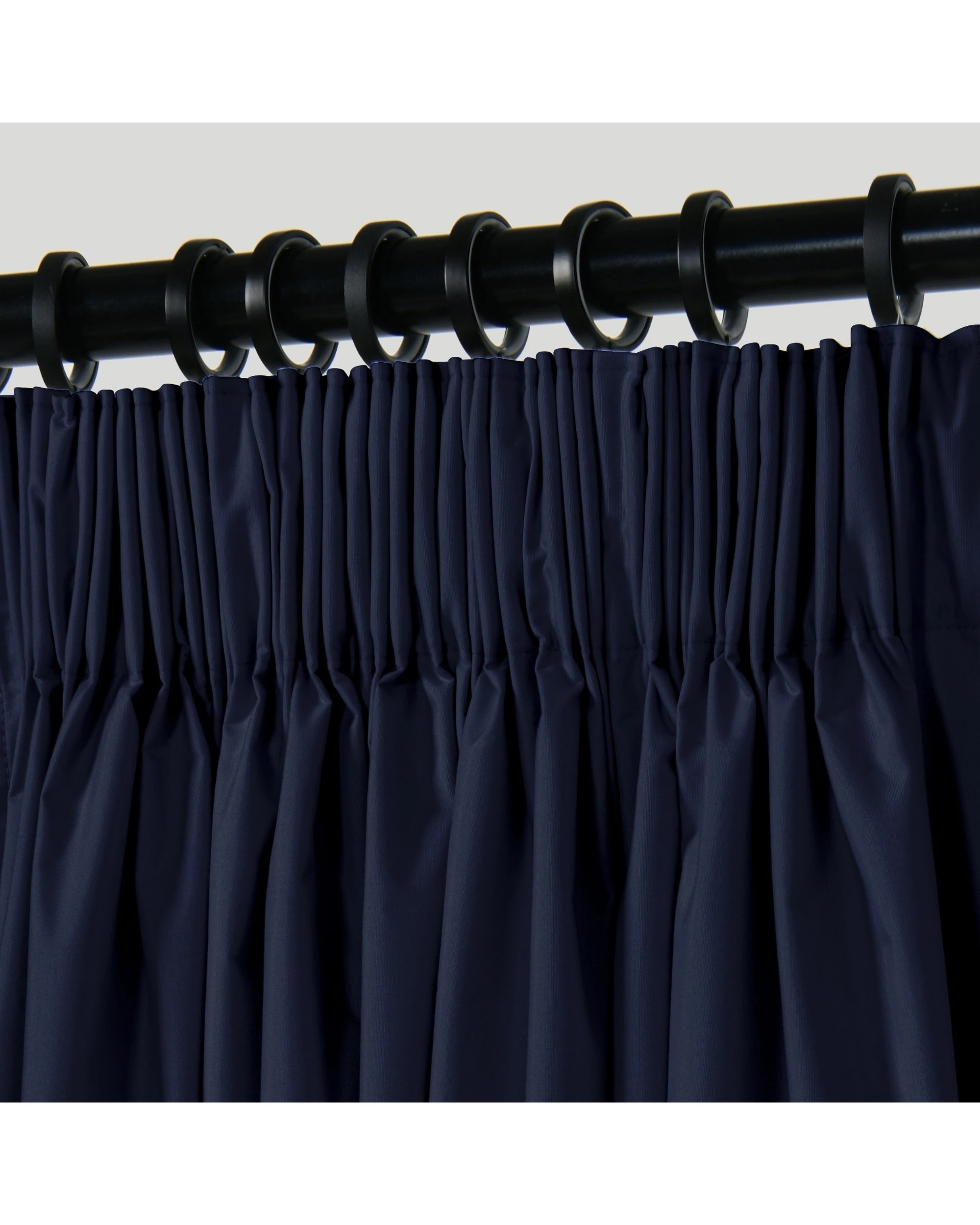 4 Sherwood Home Orlando Blockout Multi Header Curtain Pair 90x223cm - Navy, 4 of 8