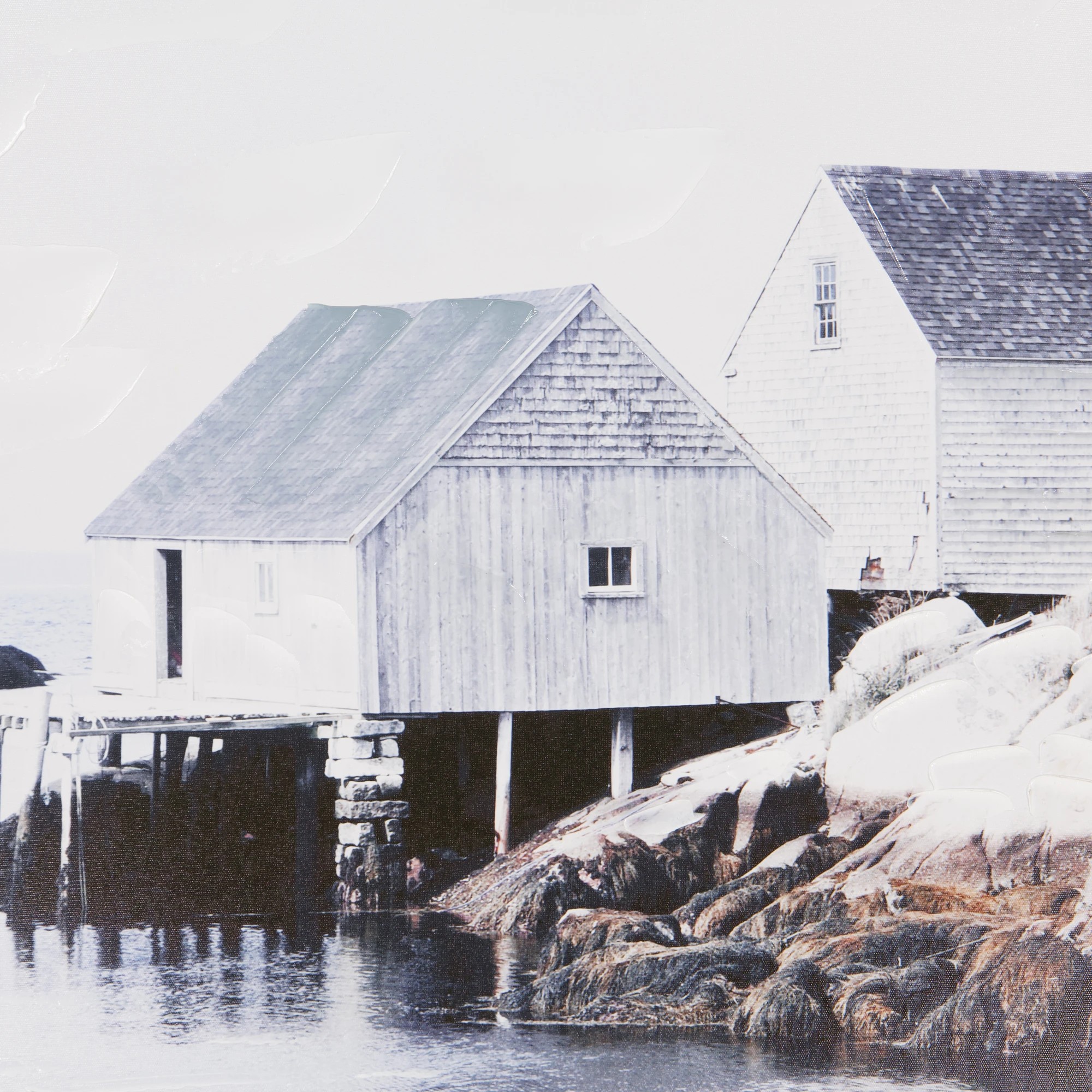 3 Winter Coast House Framed Canvas, 3 of 5