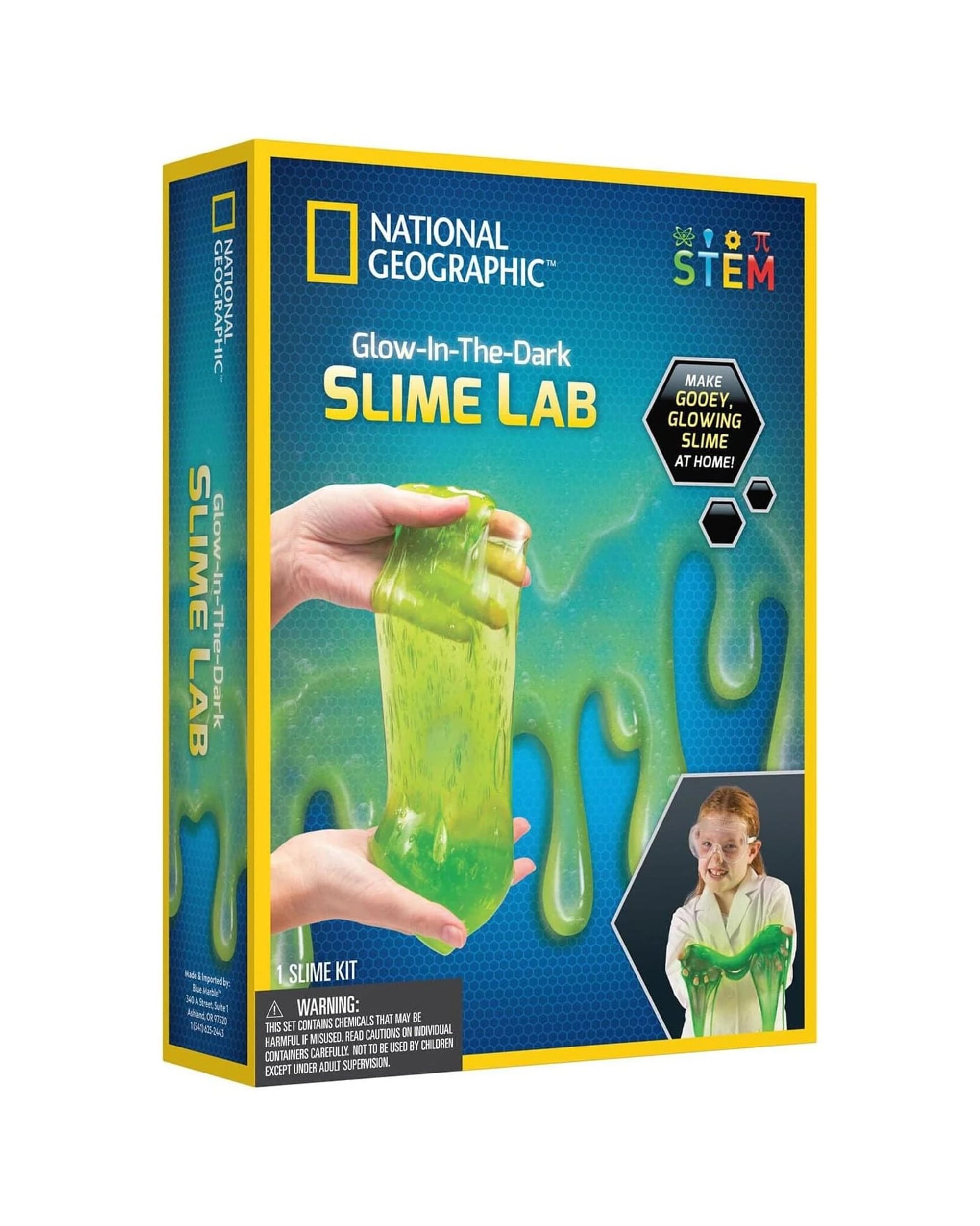 1 National Geographic Glow-in-the-Dark Slime Lab Activity Kit, 1 of 4
