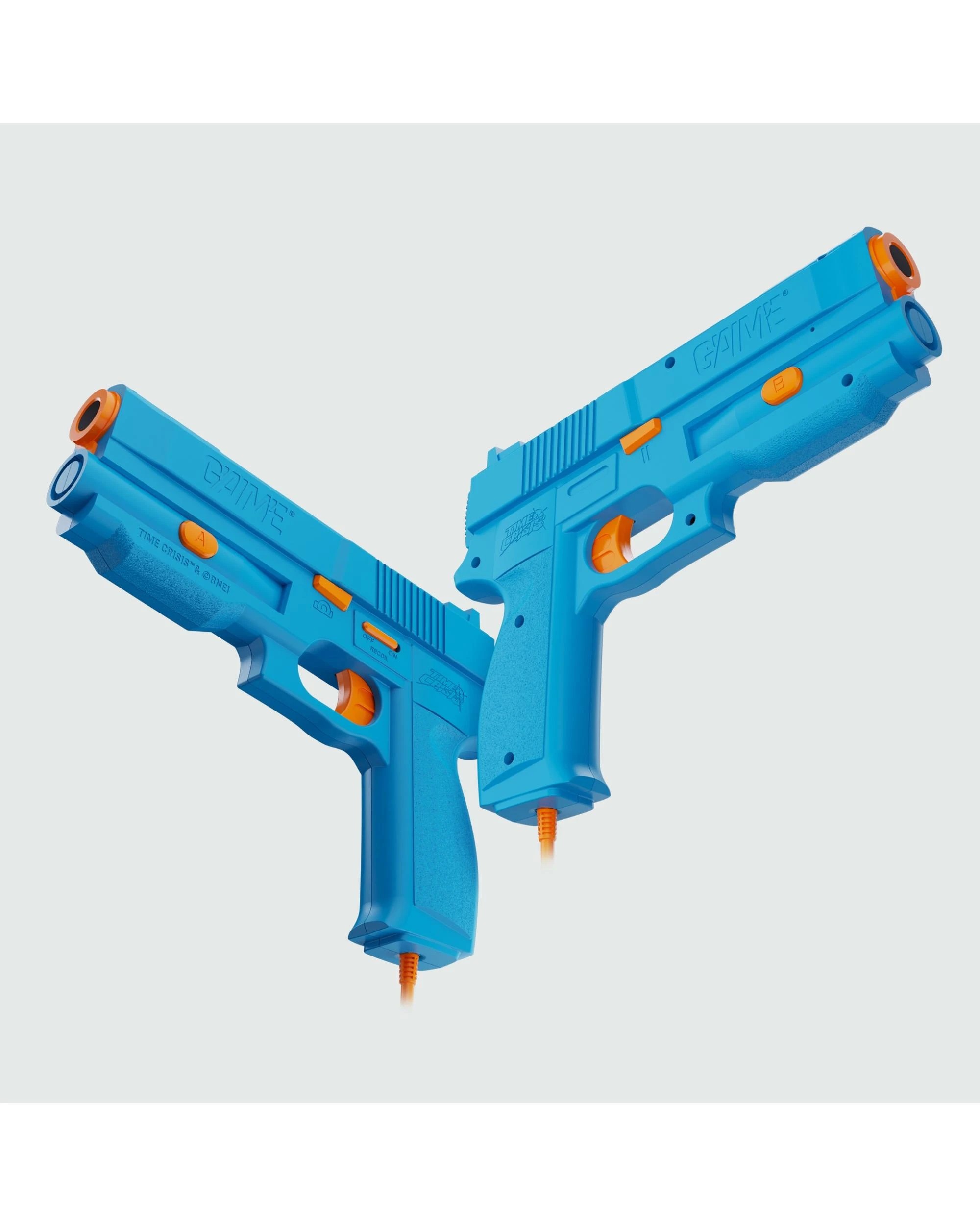 10 G'AIM'E Time Crisis Gun Controller Set for Modern TVs - 2 Gun Ultimate Pack - Blue, 10 of 10