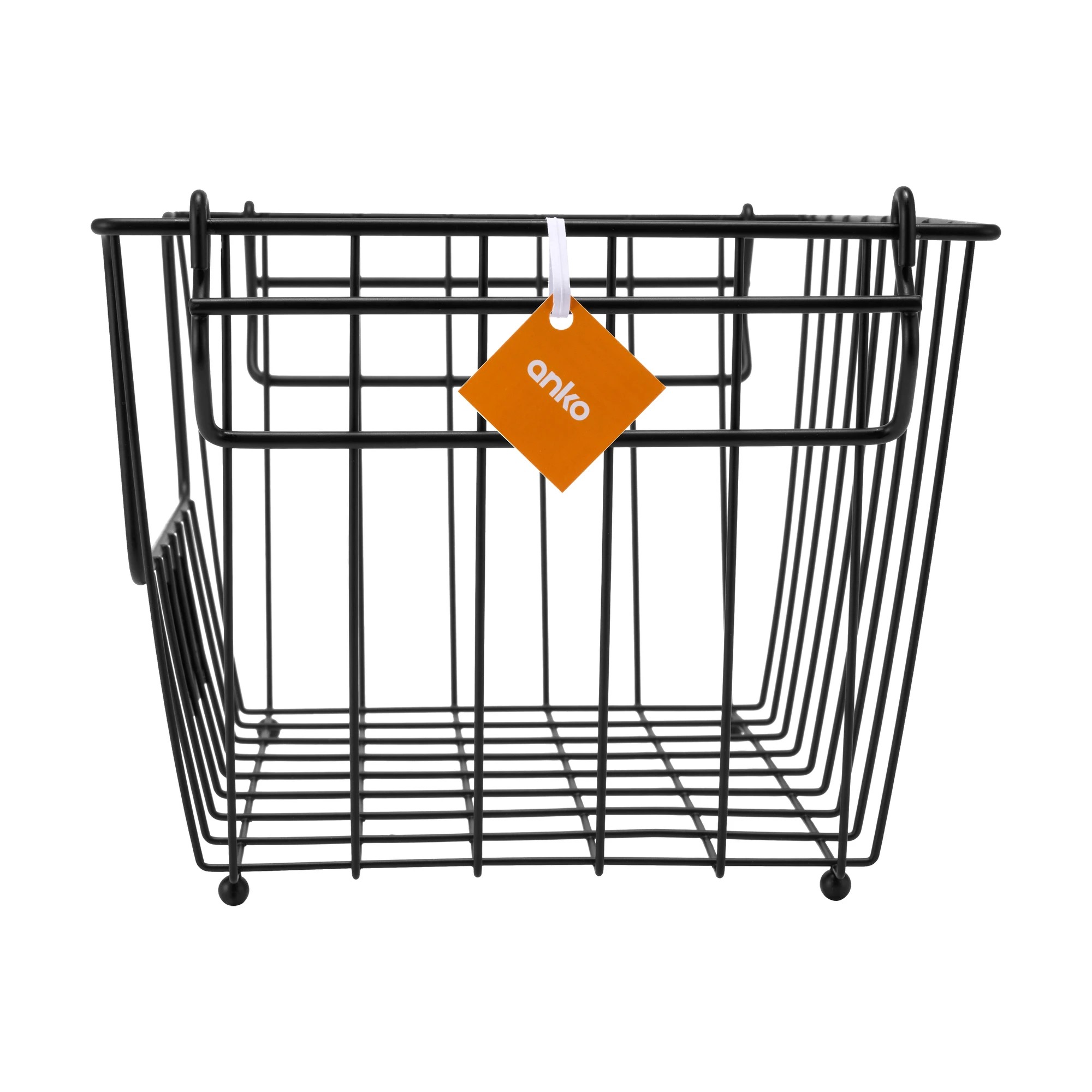 7 Stackable Blackboard Basket - Small, Black, 7 of 7